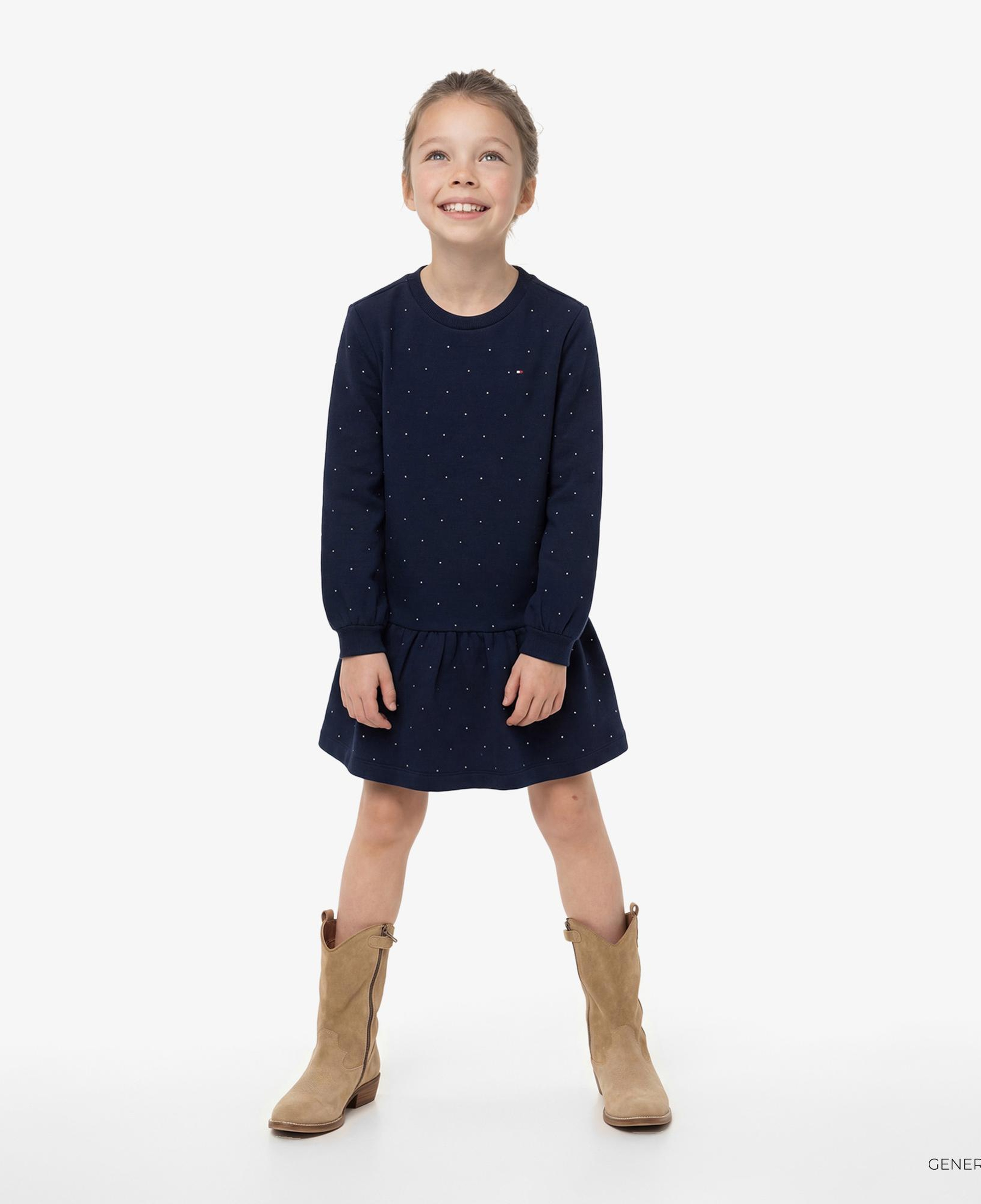 Tommy Hilfiger Festive Çocuk Lacivert Elbise