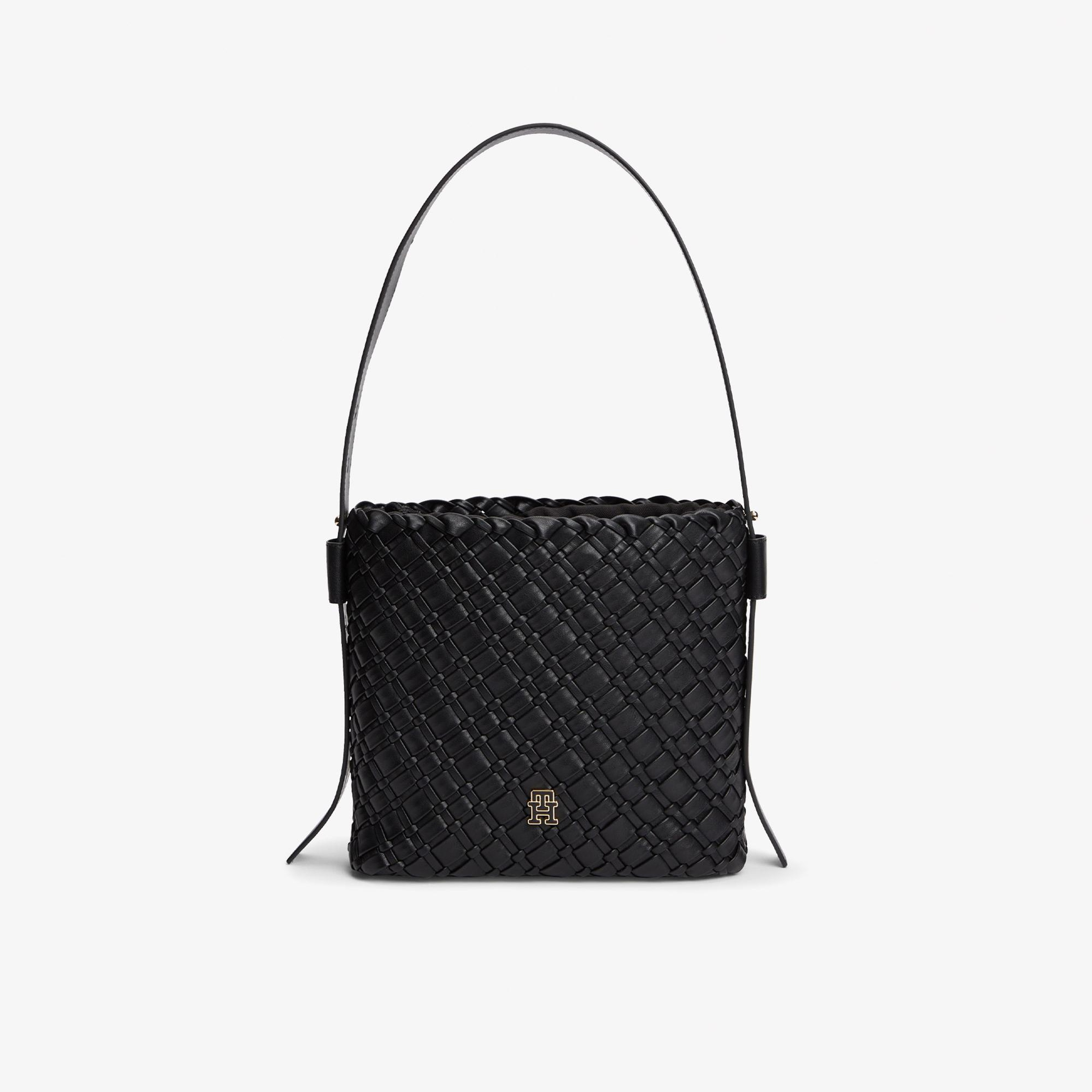 Tommy Hilfiger Braided Kadın Siyah Omuz Çantası