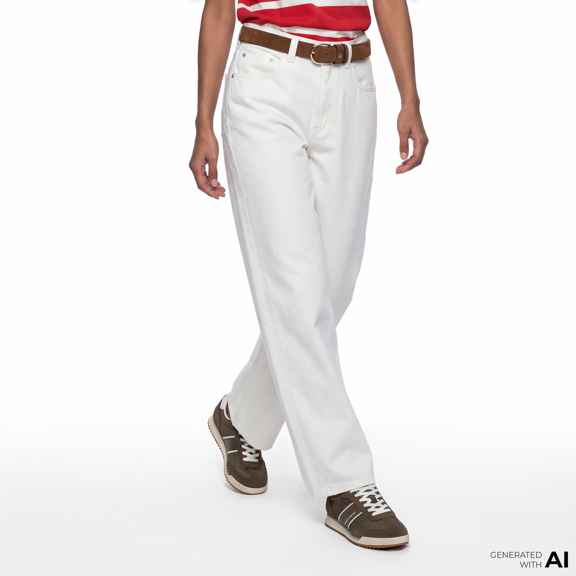 Tommy Hilfiger Ecru Kadın Mavi Jean