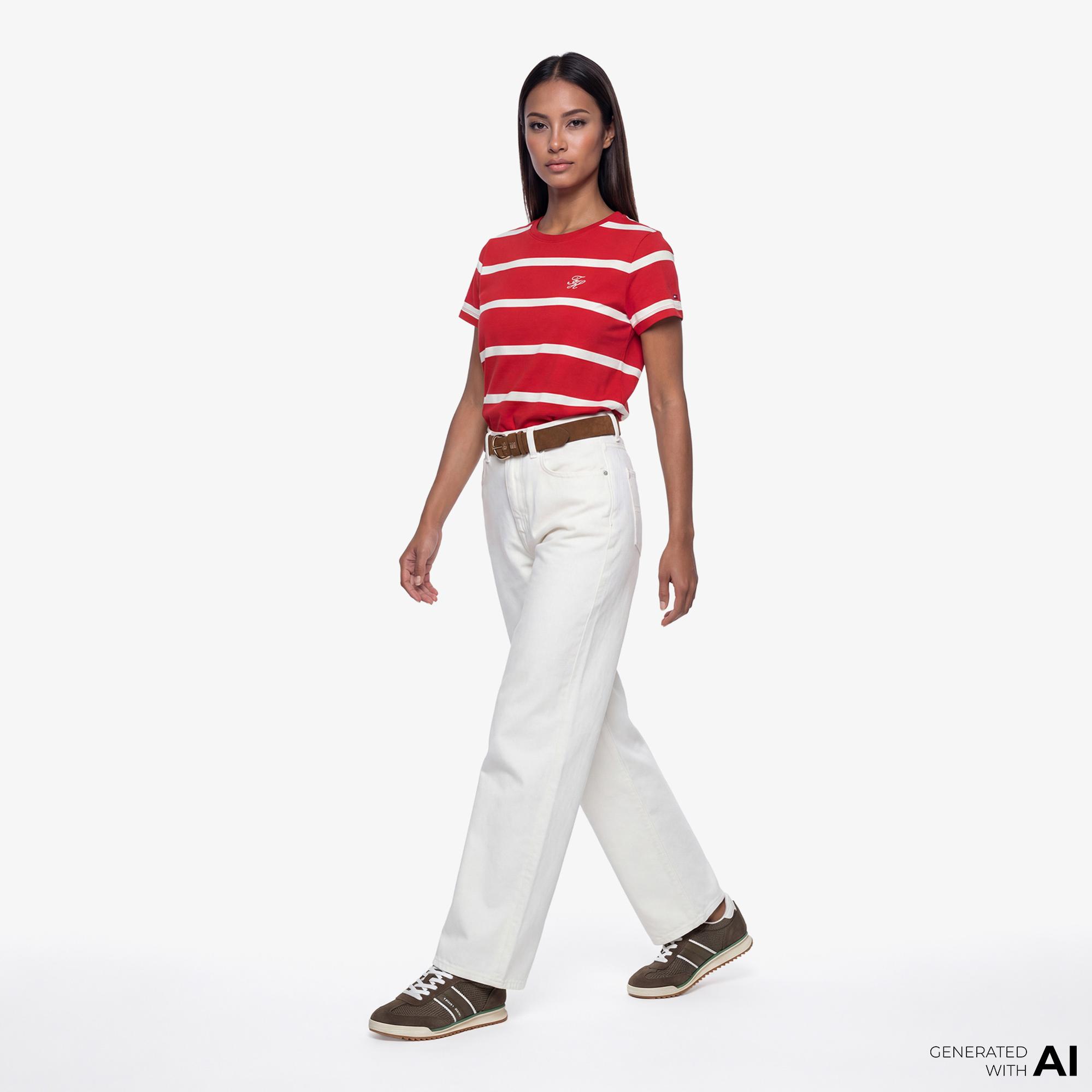 Tommy Hilfiger Ecru Kadın Mavi Jean