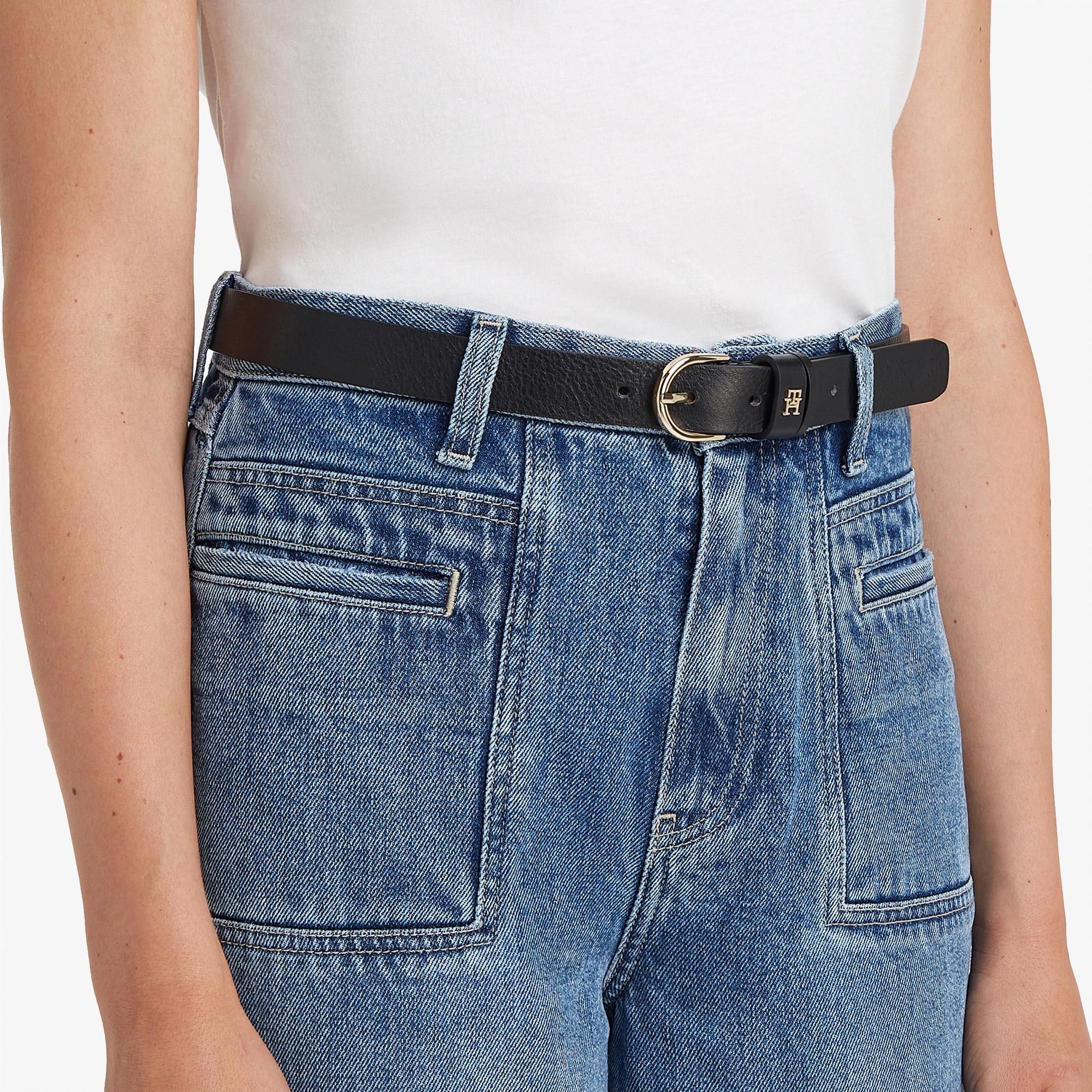 Tommy Hilfiger Essential Effortless Kadın Siyah Kemer