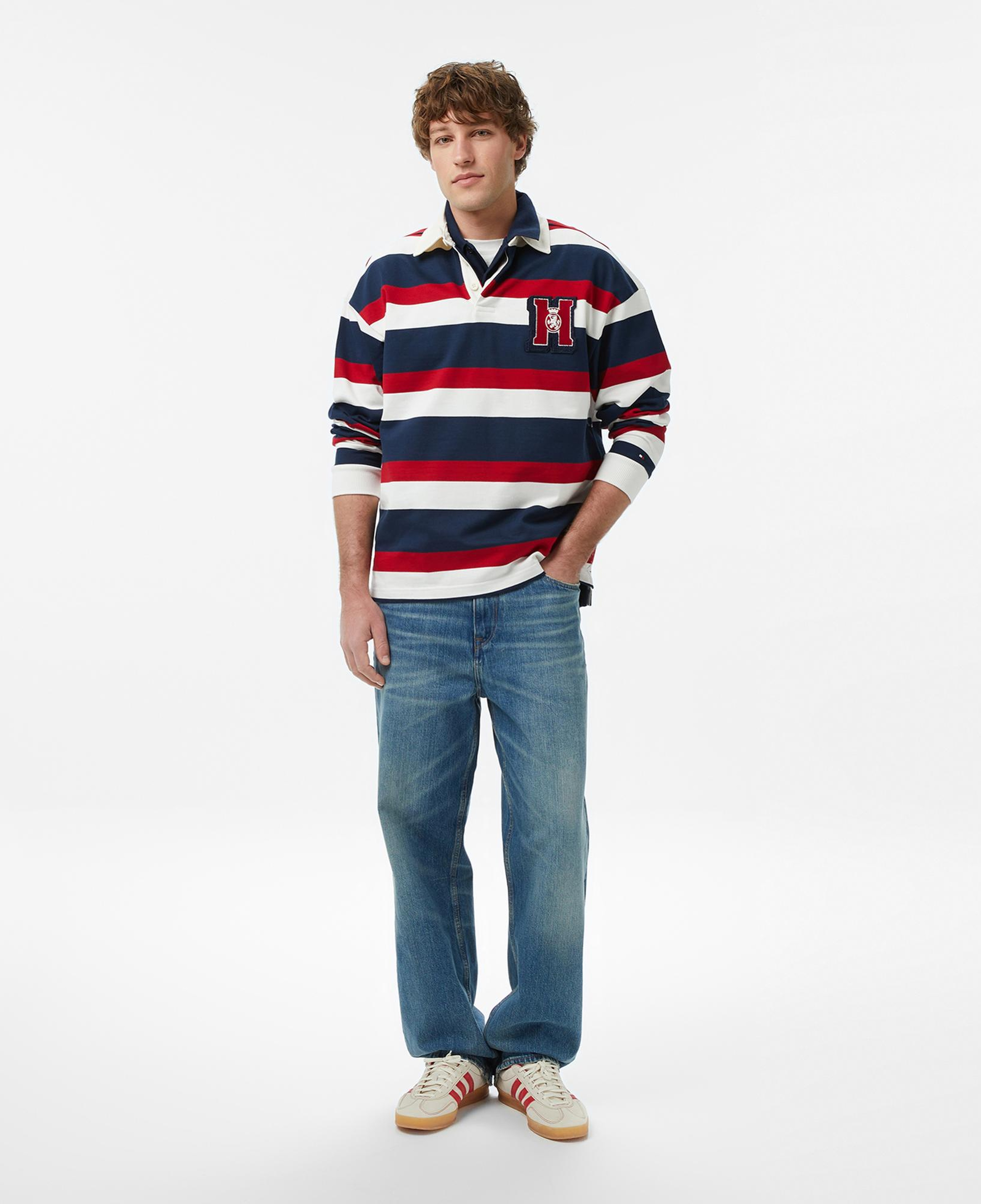 Tommy Hilfiger Hilfiger Icon Erkek Beyaz Sweatshirt