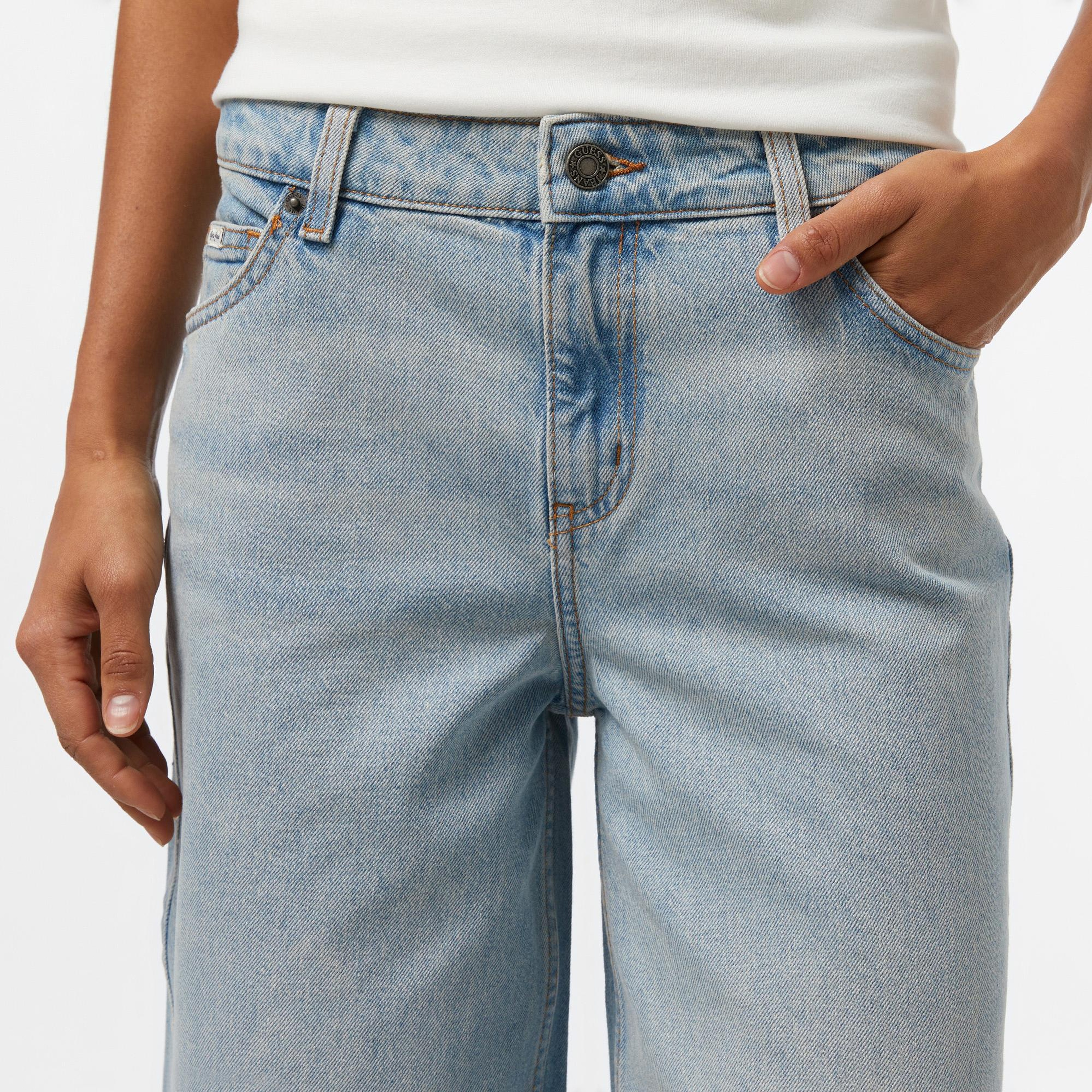 Guess G11 Wide Leg Eco Kadın Açık Mavi Jean