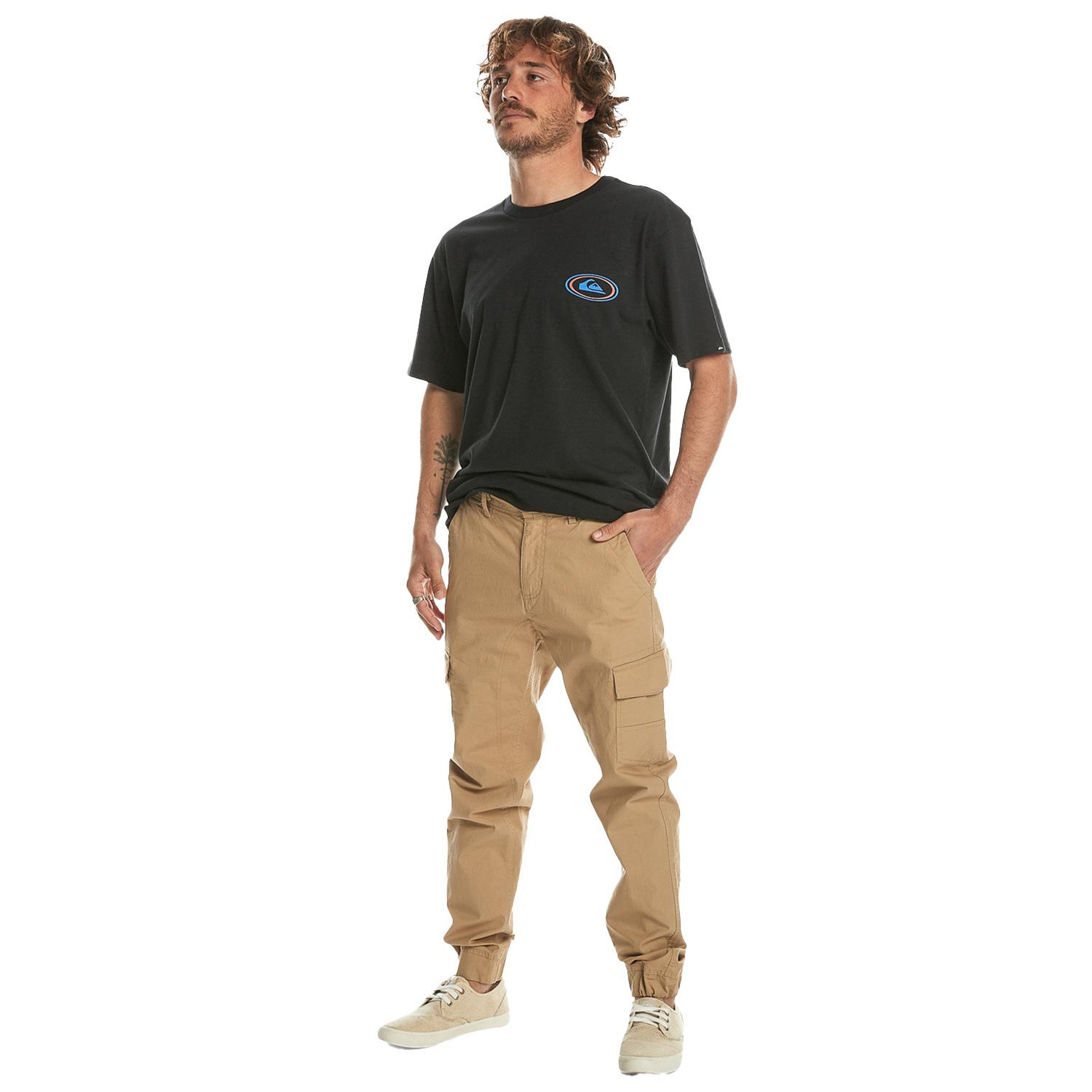 Quiksilver Mw Cuffed Cargo Erkek Bej Pantolon