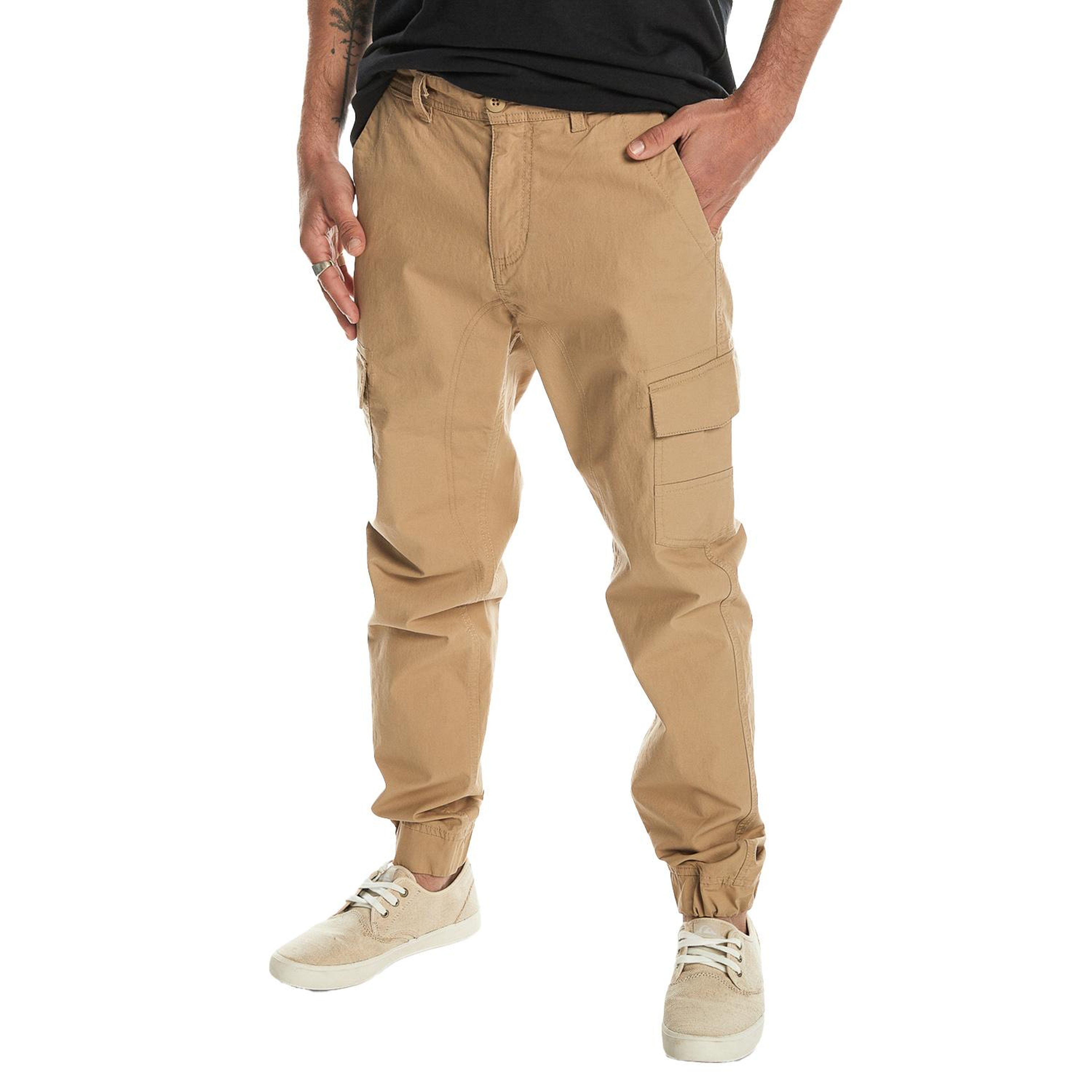 Quiksilver Mw Cuffed Cargo Erkek Bej Pantolon