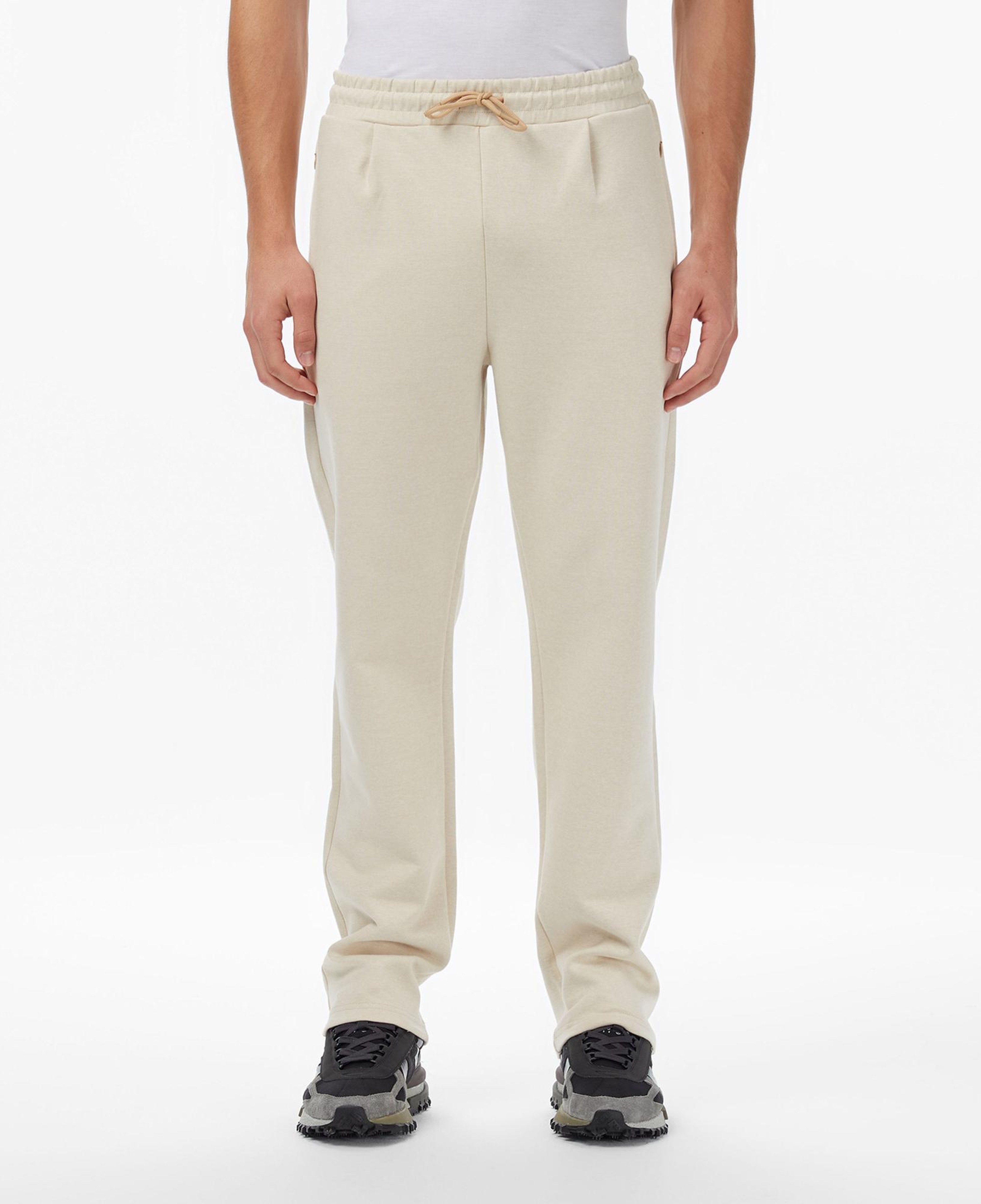 Lacoste Erkek Regular Fit Monogram Krem Eşofman Altı