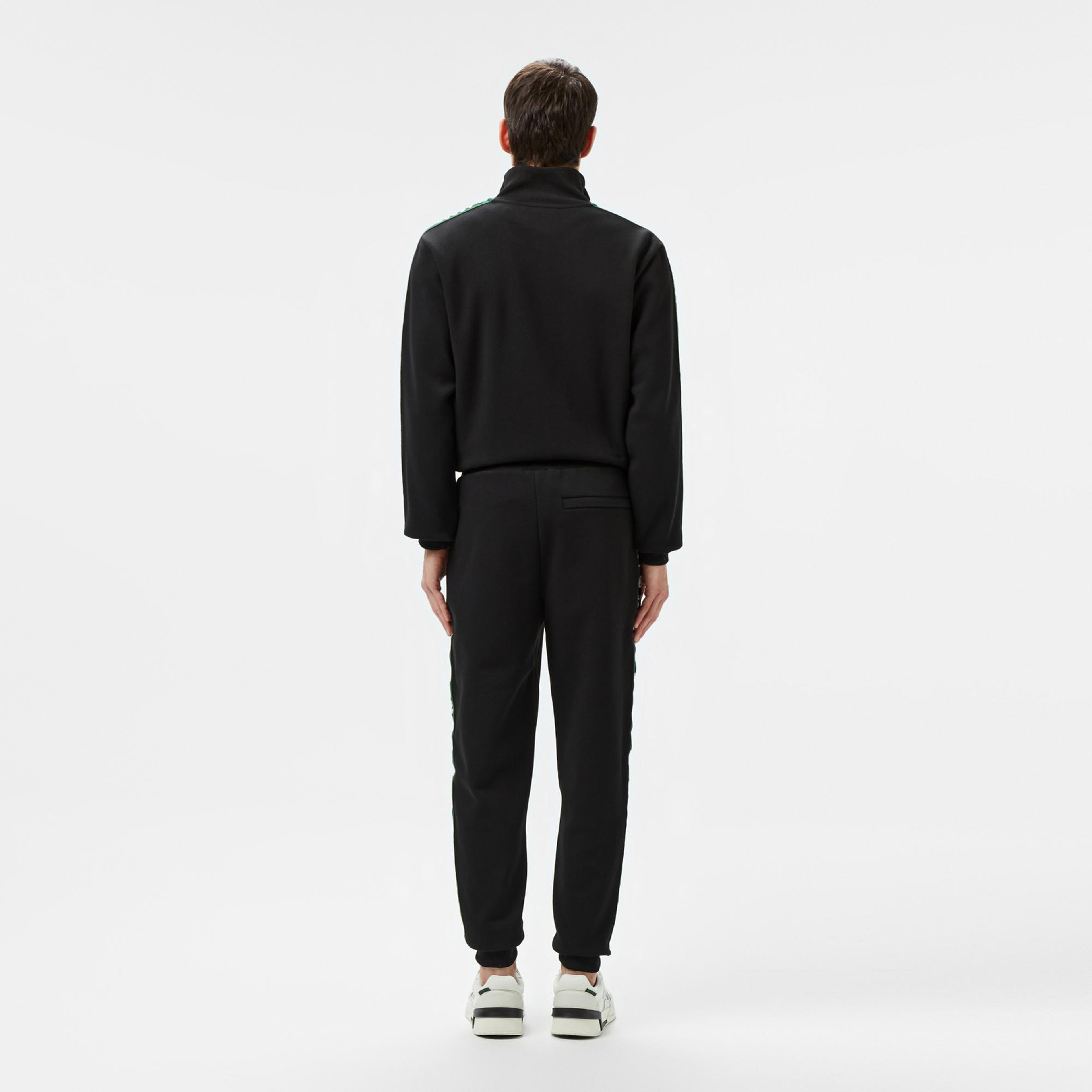 Lacoste Erkek Regular Fit Baskılı Siyah Eşofman Altı