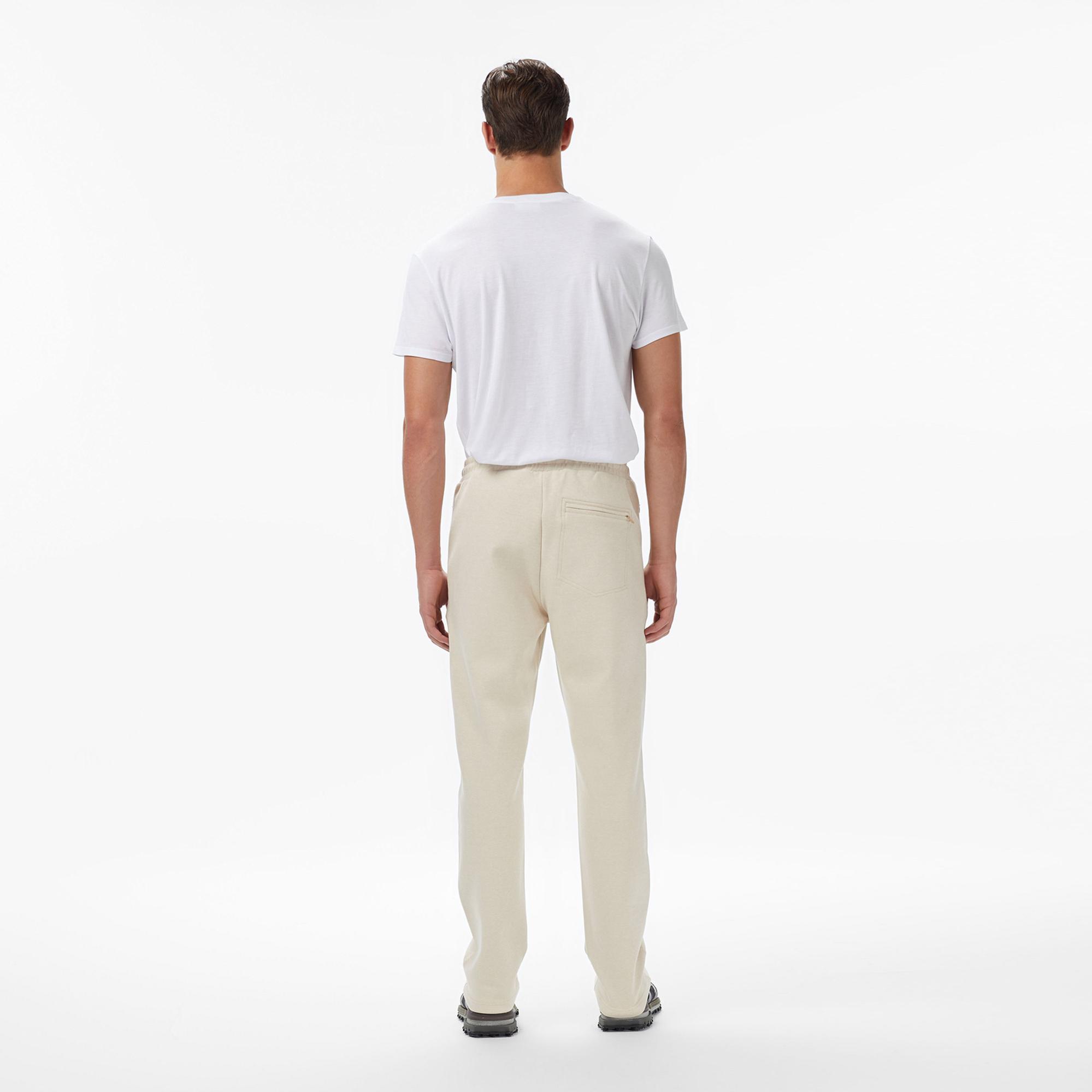 Lacoste Erkek Regular Fit Monogram Krem Eşofman Altı