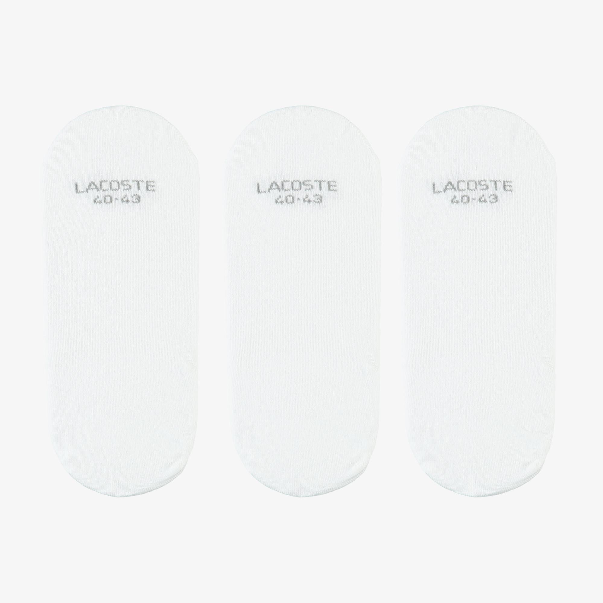 Lacoste Unisex 3'lü Beyaz Çorap