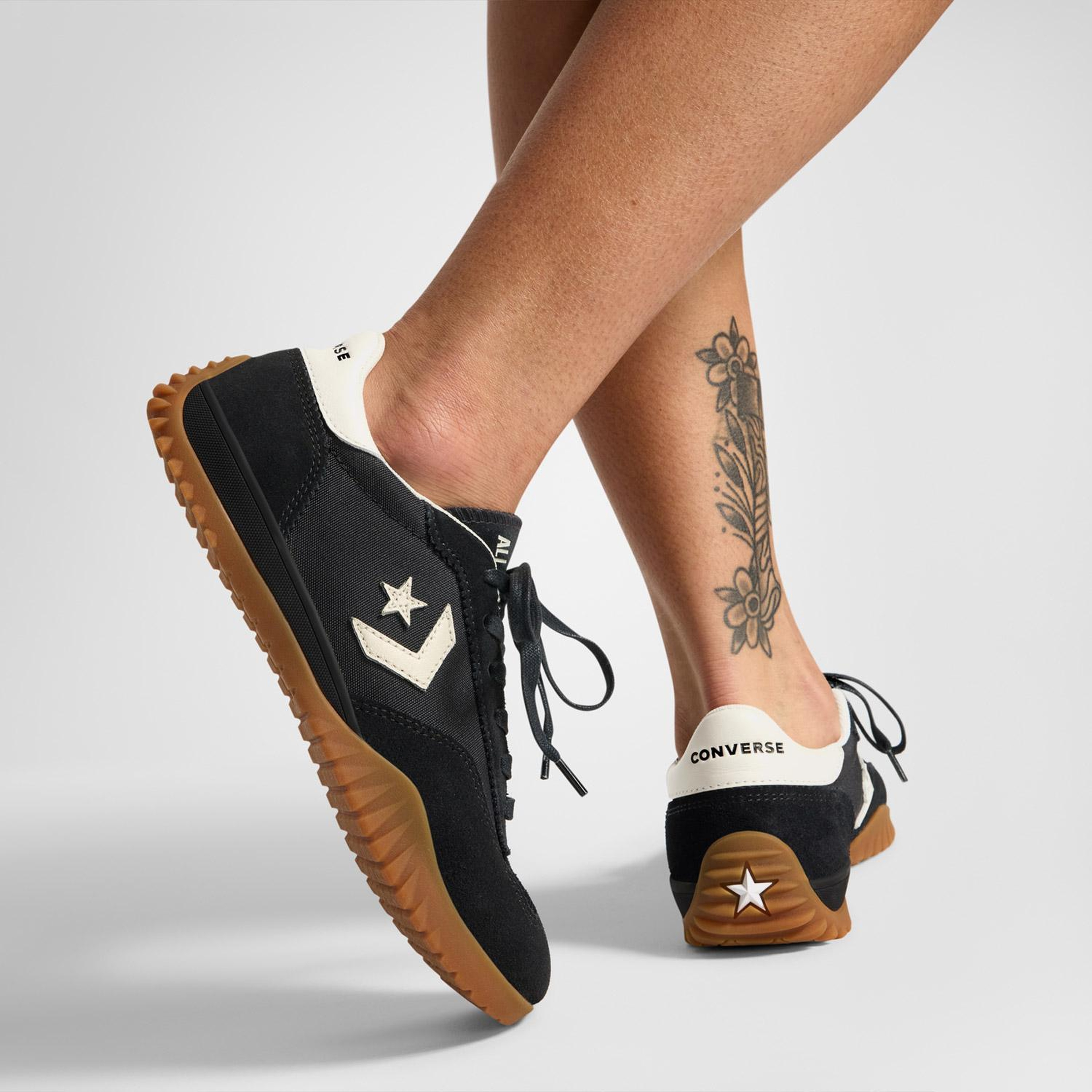 Converse Run Star Trainer Unisex Siyah Süet Sneaker