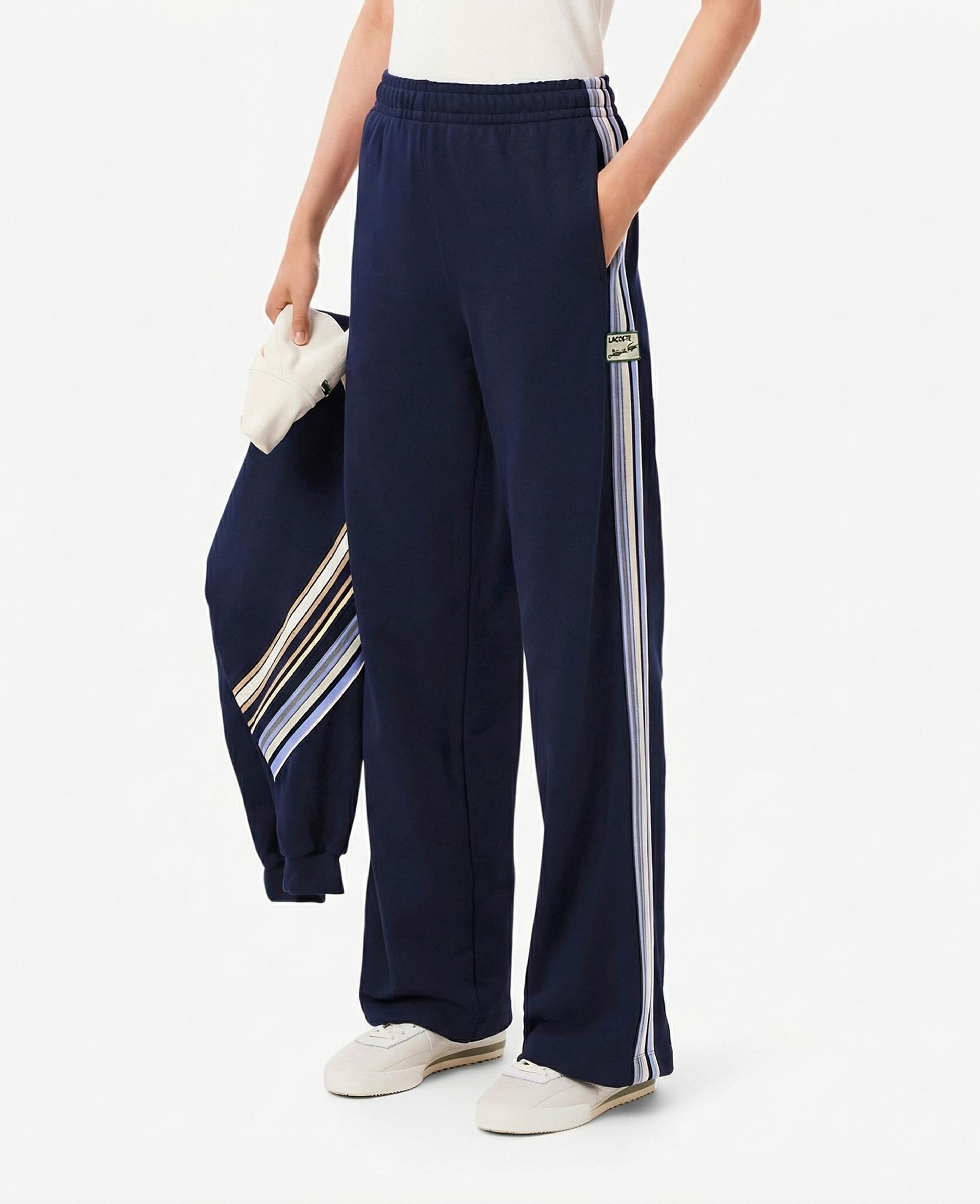 Lacoste Kadın Wide Leg Lacivert Eşofman Altı