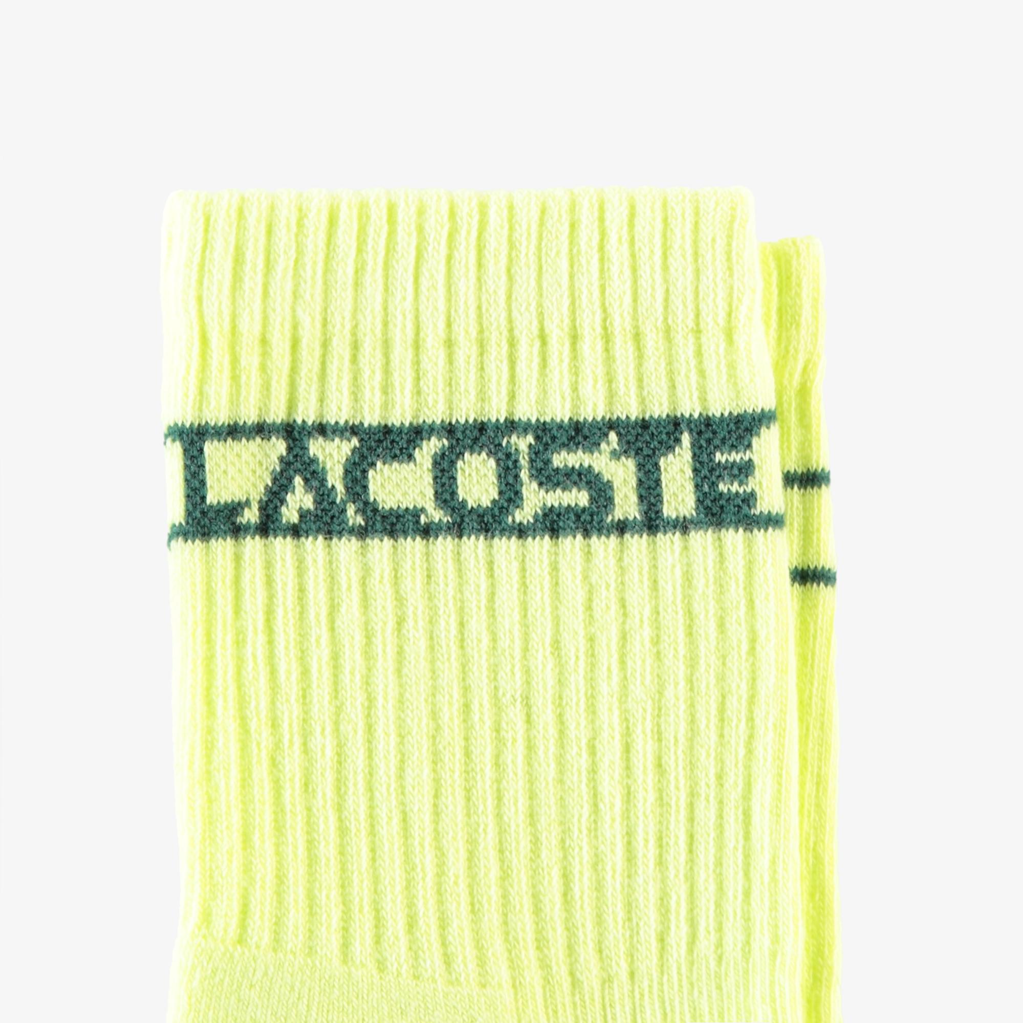 Lacoste Unisex Sarı Çorap