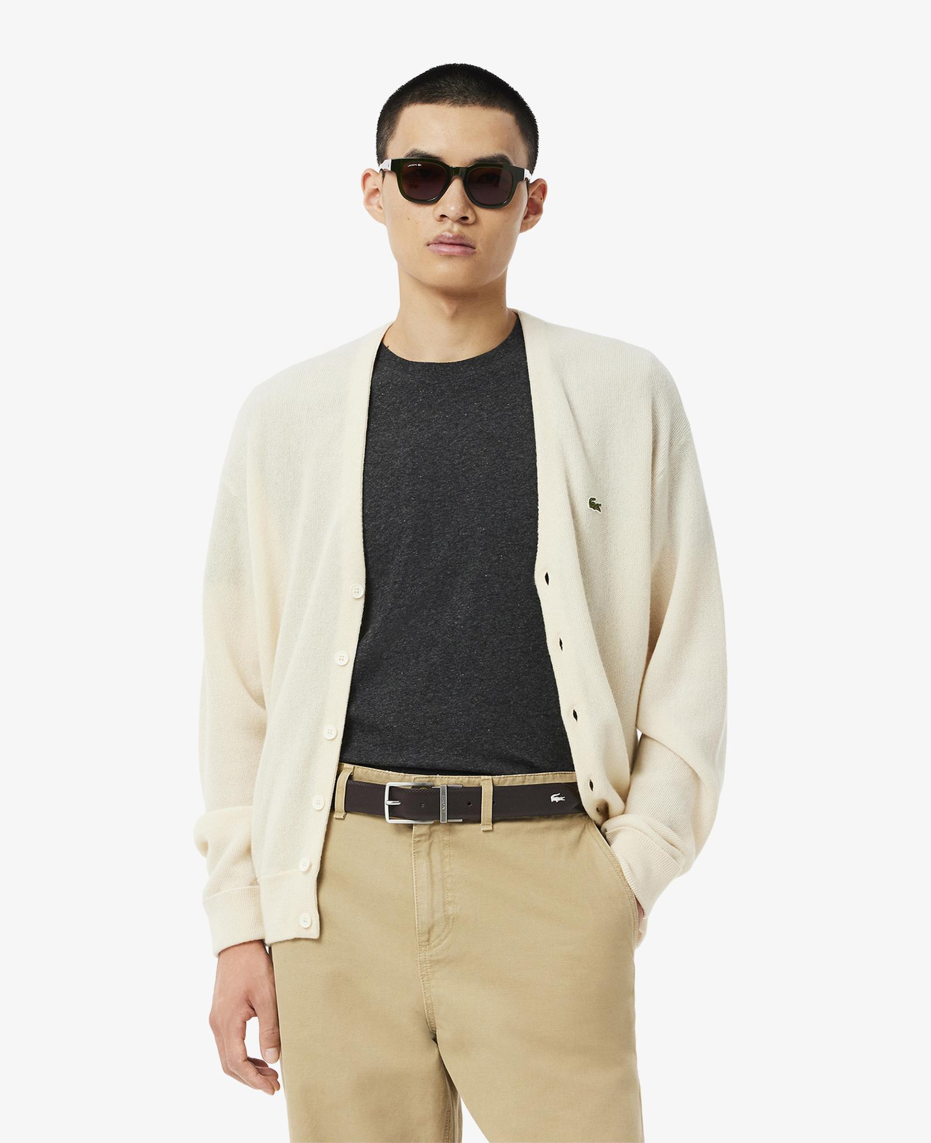 Lacoste Elegance Erkek Çift Taraflı Deri Kahverengi Kemer