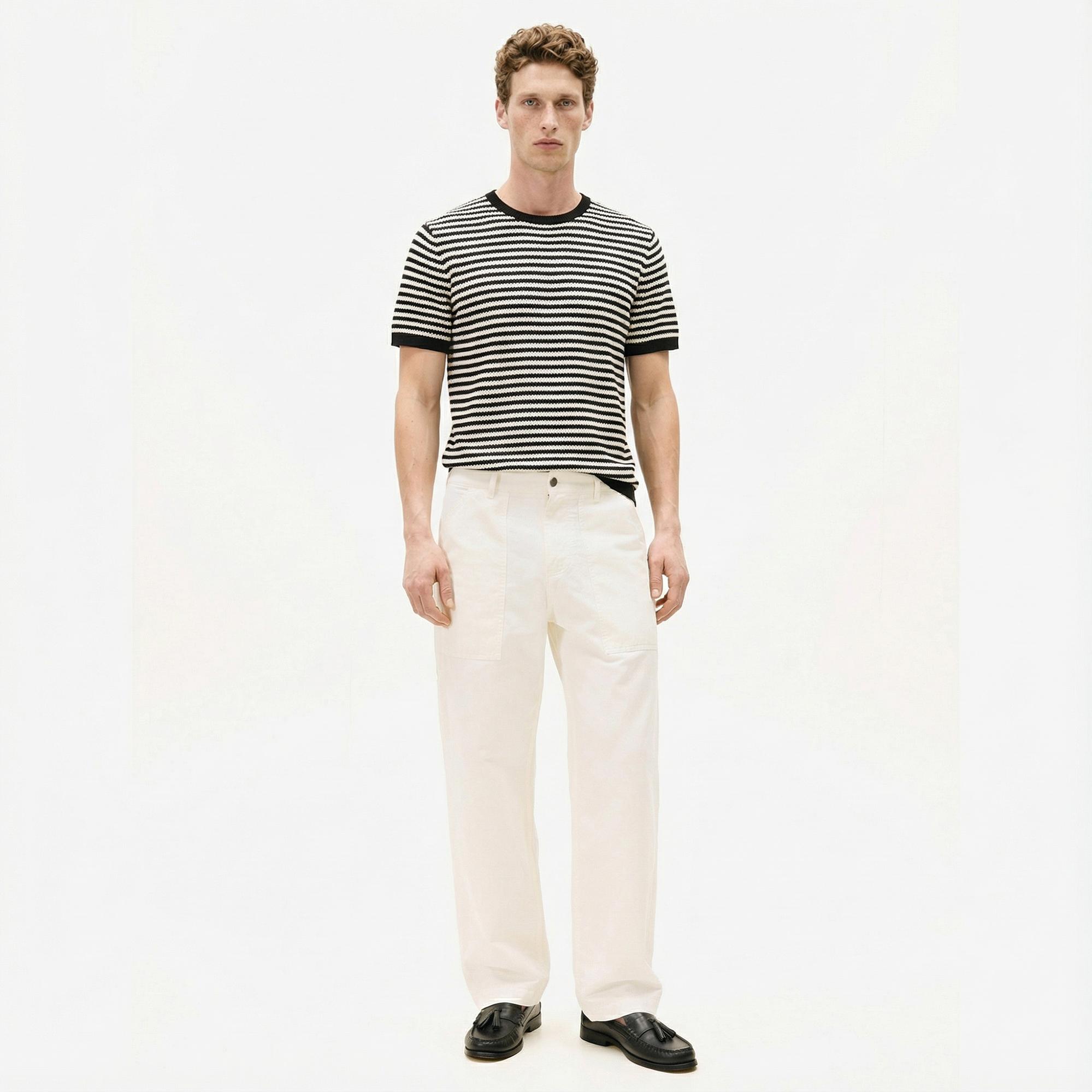 Tommy Hilfiger Murray Carpenter Erkek Beyaz Pantolon