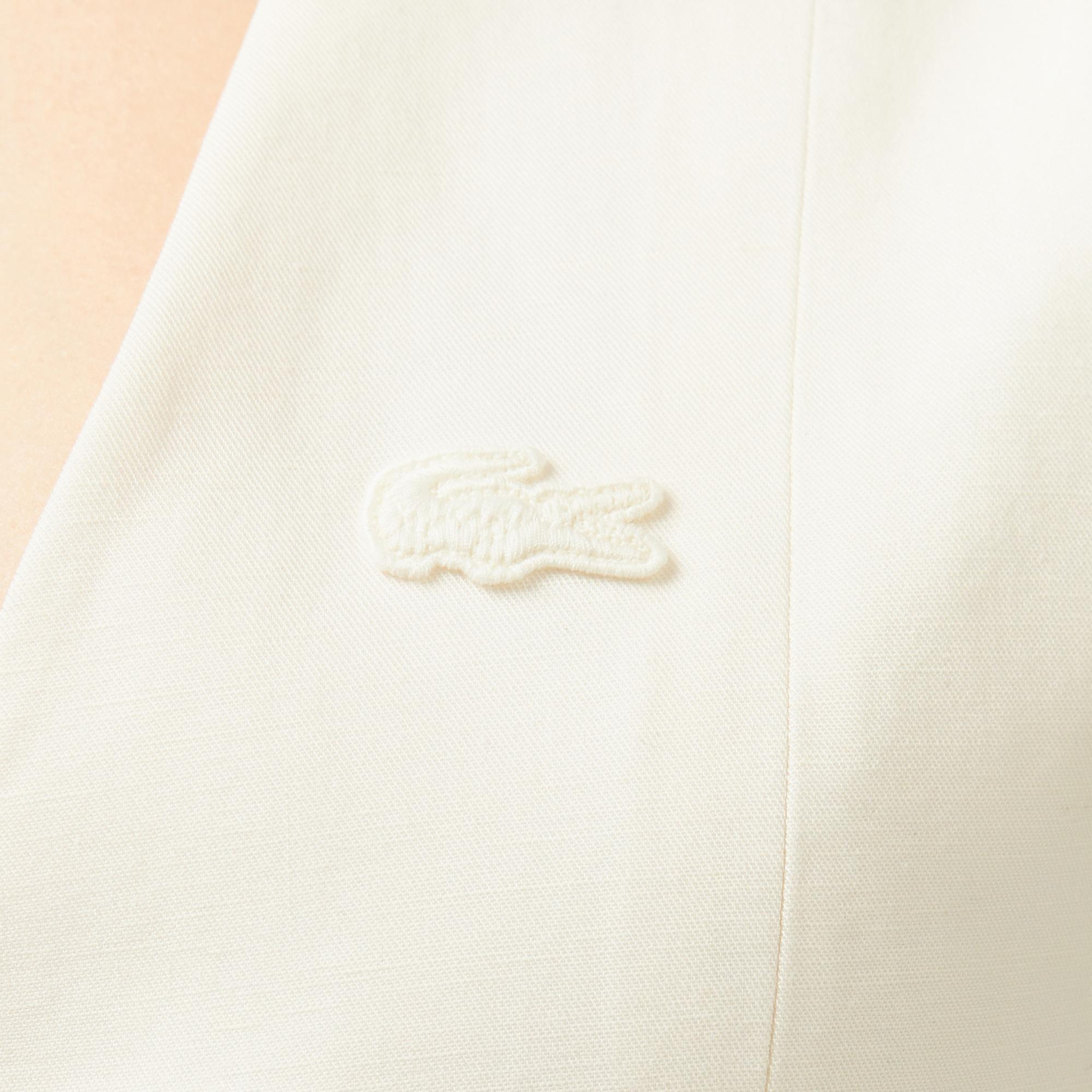 Lacoste Kadın Slim Fit Beyaz Yelek