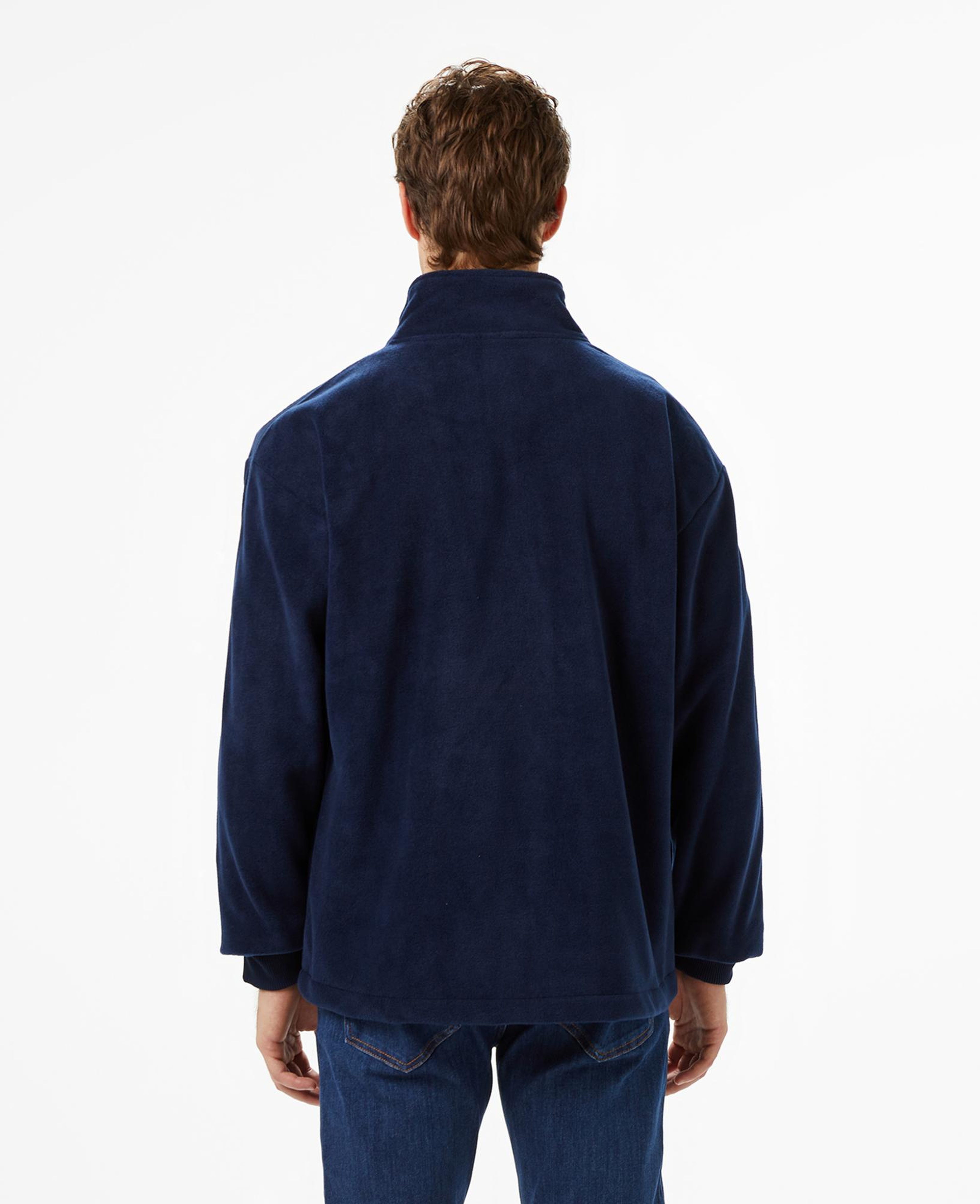 Lacoste Erkek Loose Fit Fermuarlı Lacivert Sweatshirt