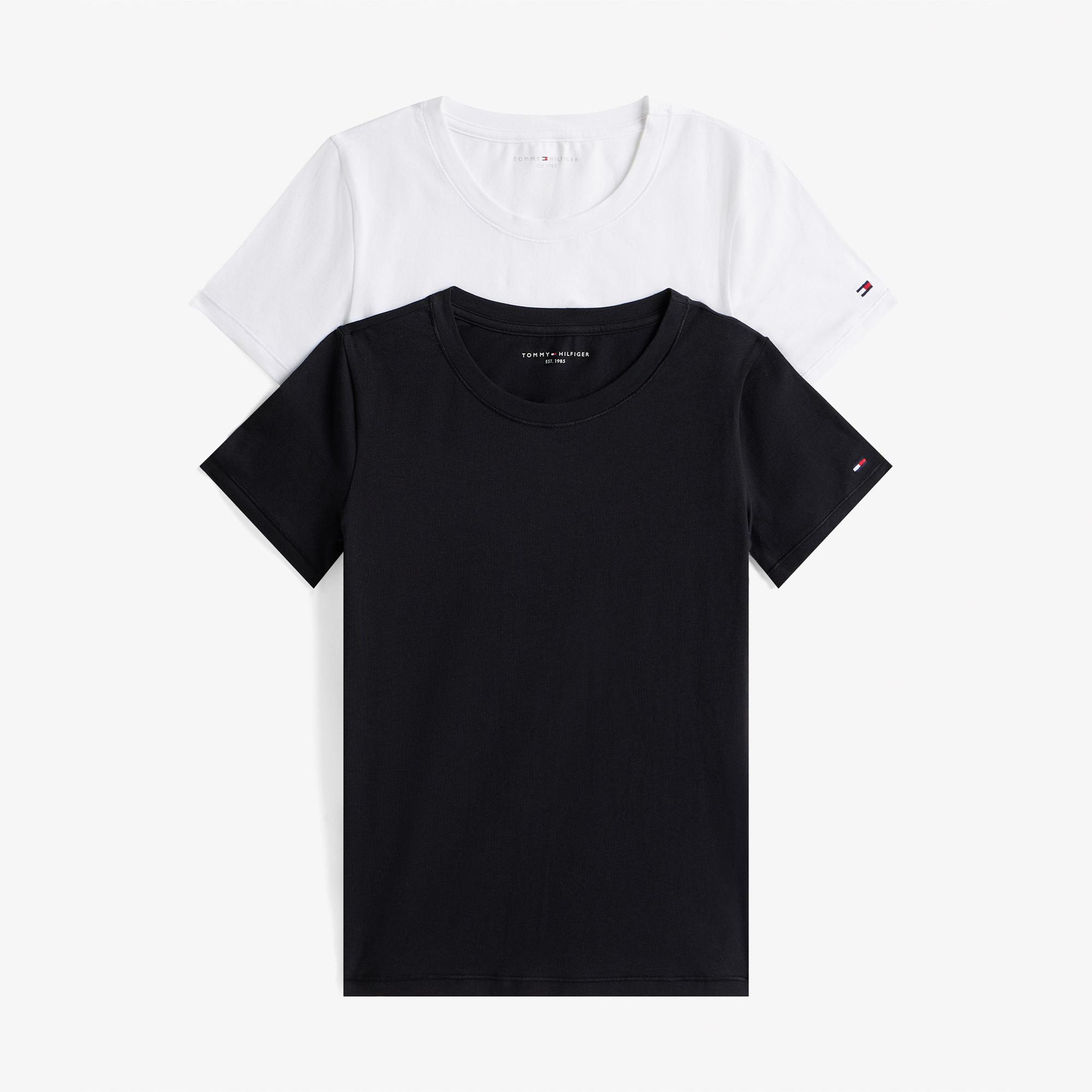 Tommy Hilfiger Kadın 2'li Siyah T-Shirt