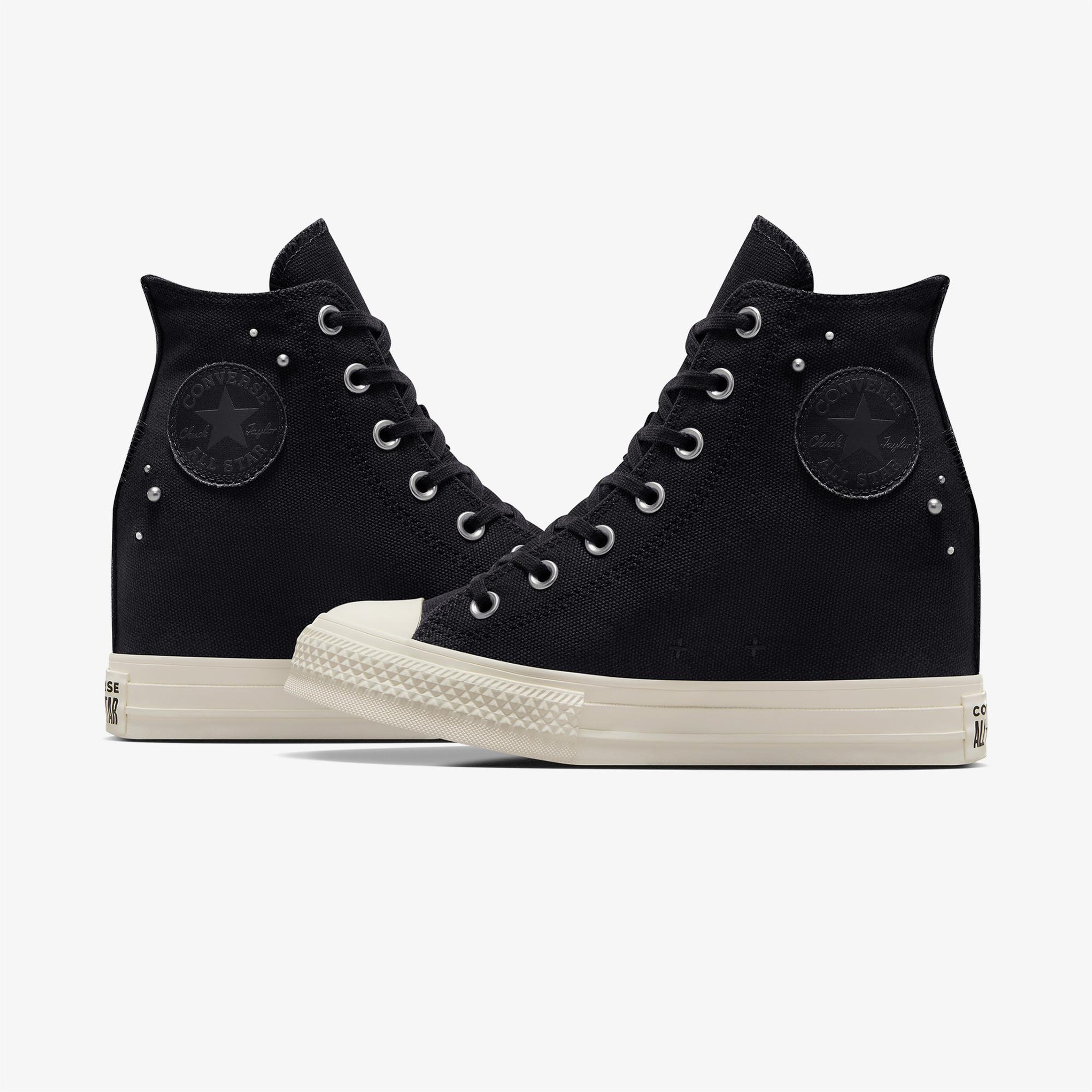 Converse Chuck Taylor All Star Wedge Kadın Siyah Platform Sneaker