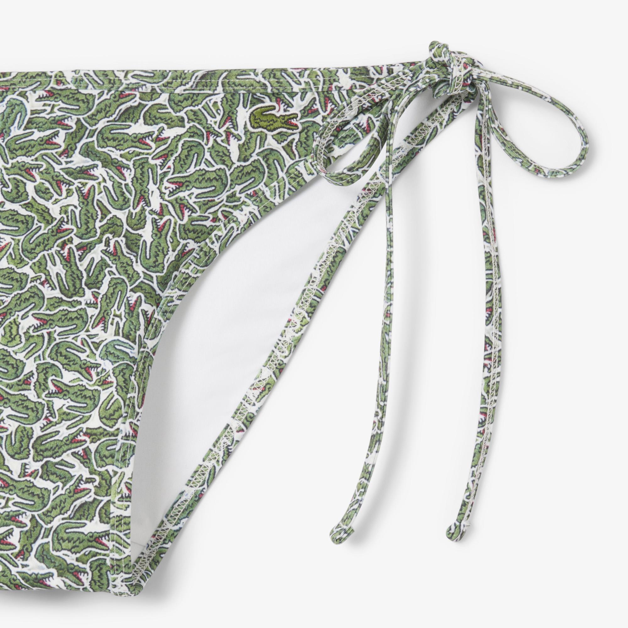 Lacoste Kadın Baskılı Yeşil Bikini Altı