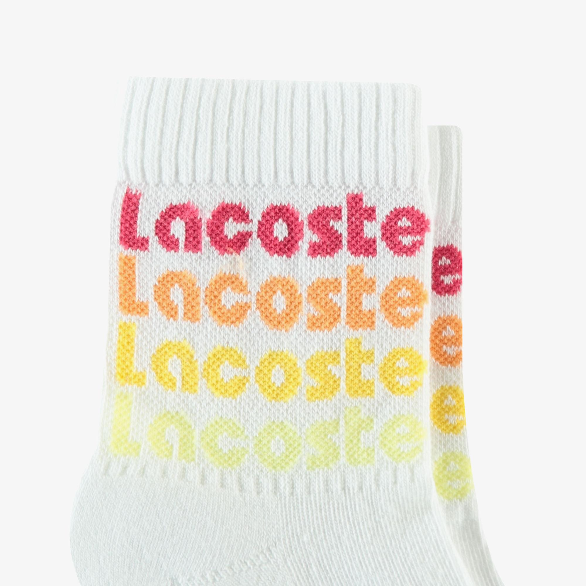 Lacoste Unisex Beyaz Çorap