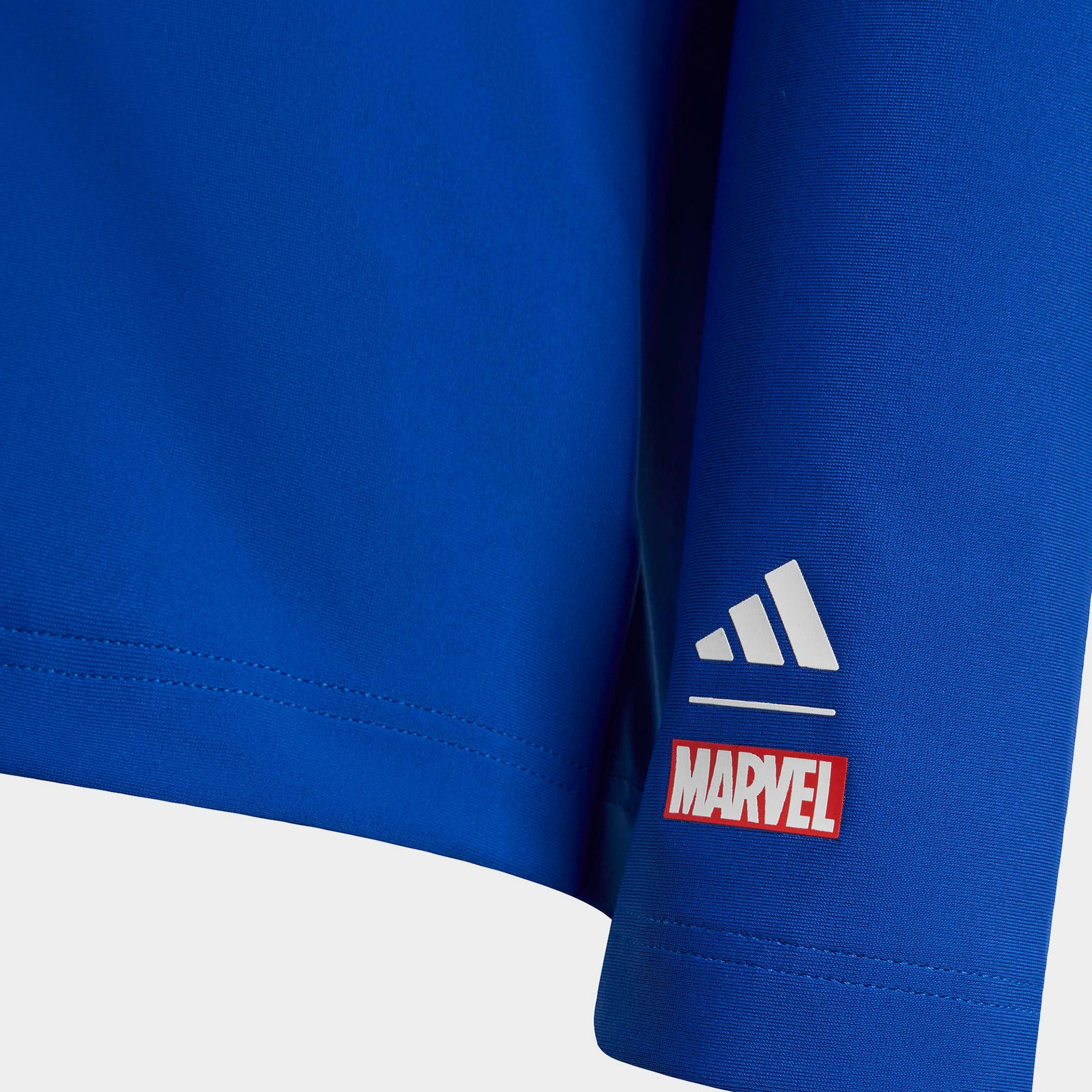 adidas Marvel Spider-Man Çocuk Mavi Mayo T-Shirt