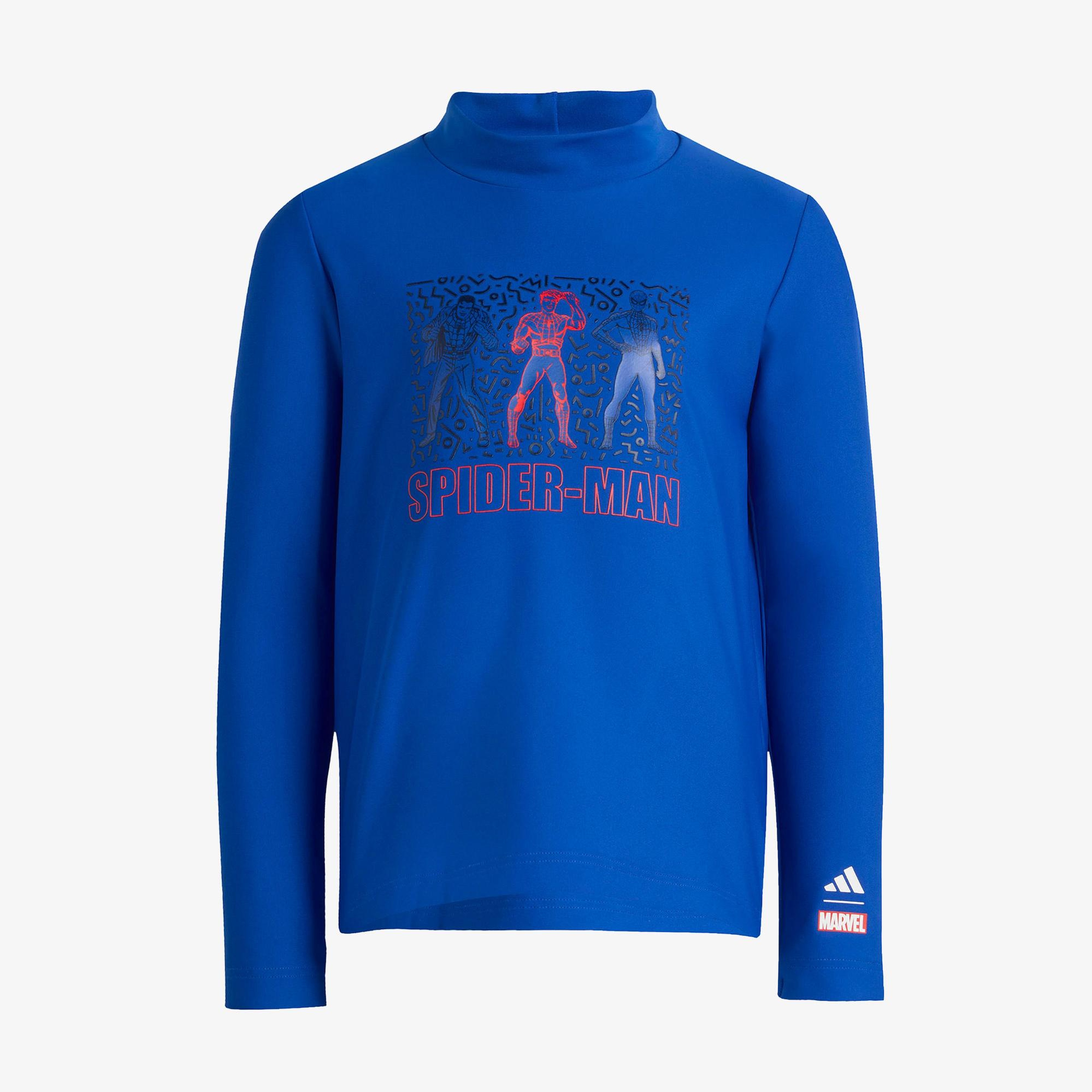 adidas Marvel Spider-Man Çocuk Mavi Mayo T-Shirt