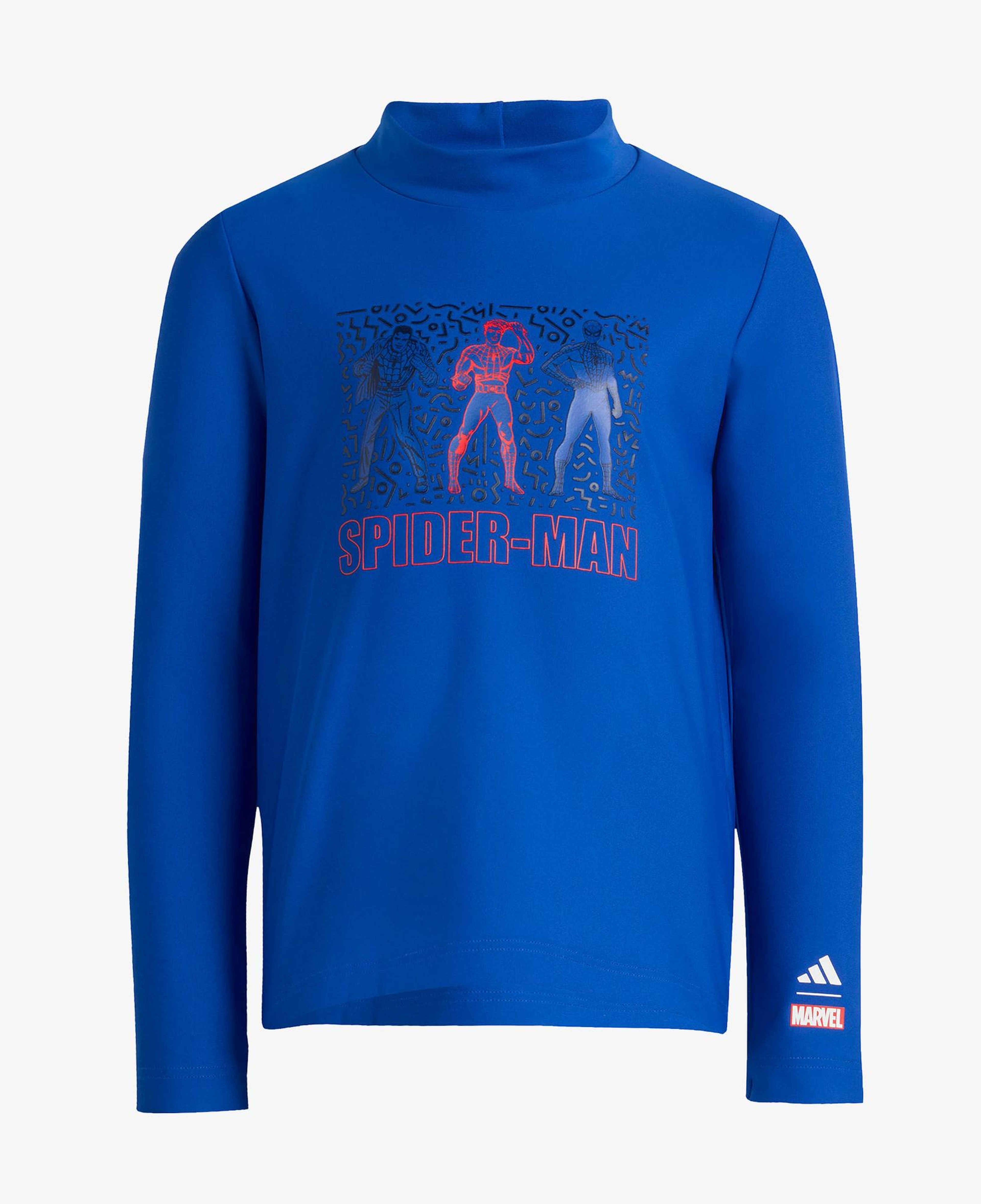 adidas Marvel Spider-Man Çocuk Mavi Mayo T-Shirt