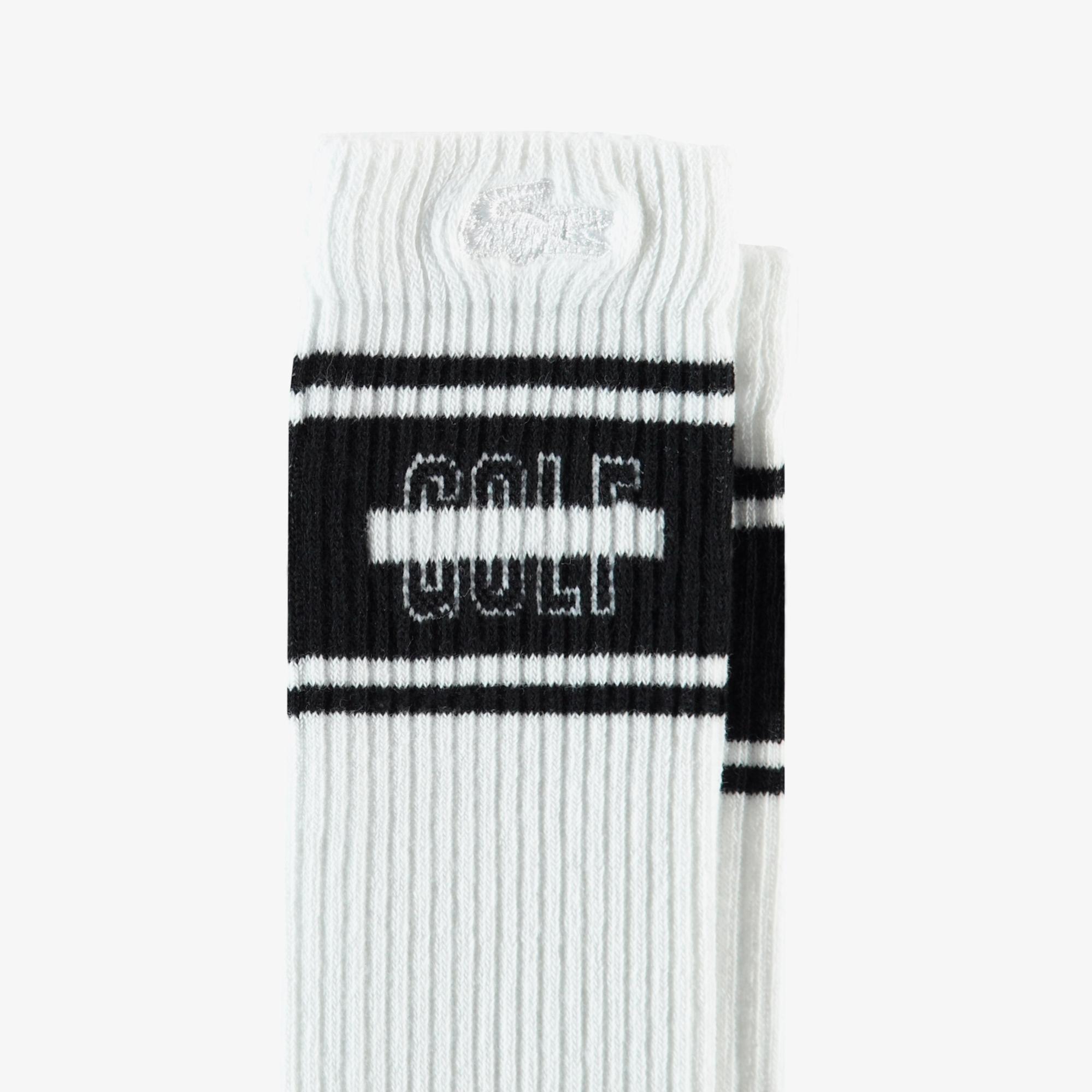 Lacoste Erkek Baskılı Beyaz Çorap