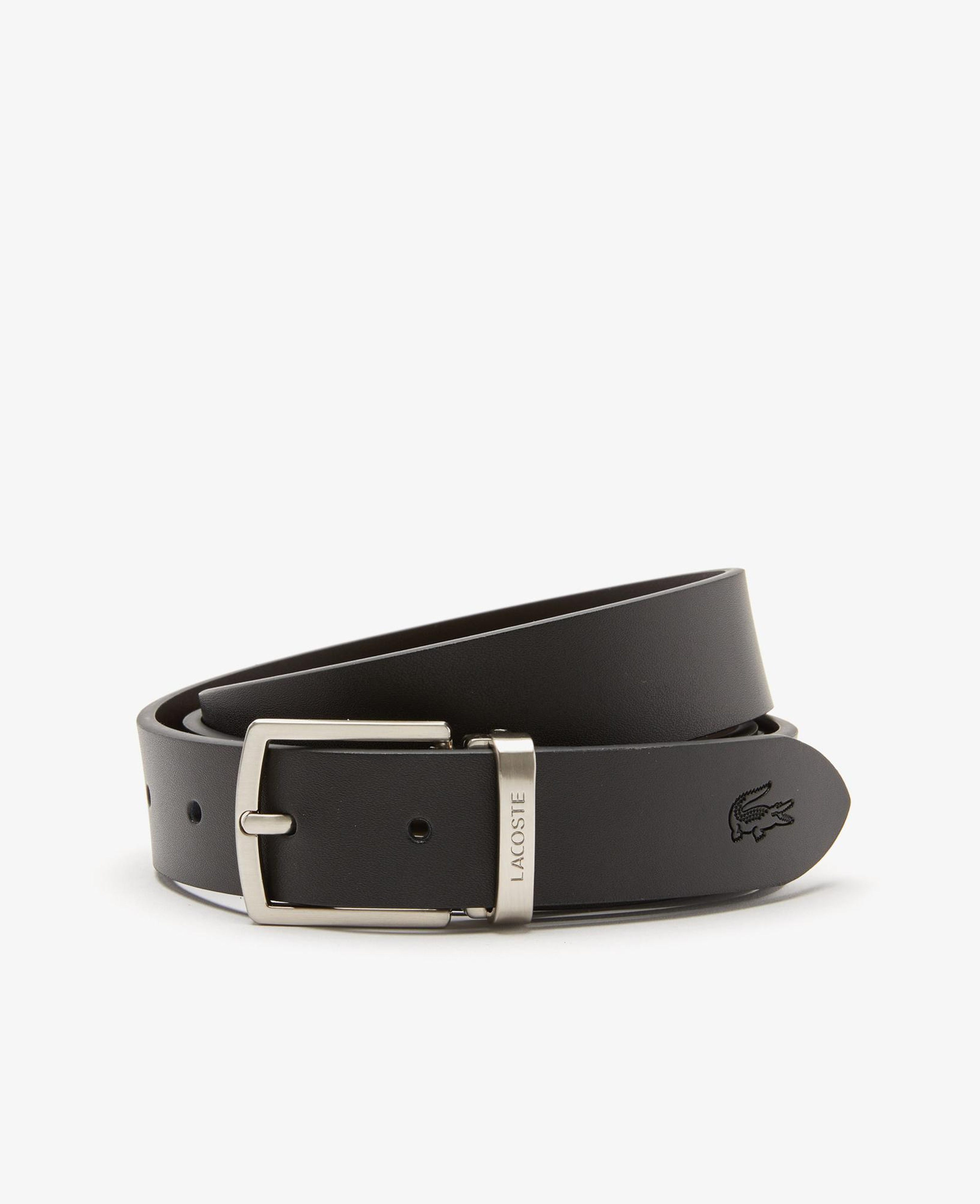 Lacoste Elegance  Erkek Deri Siyah Kemer