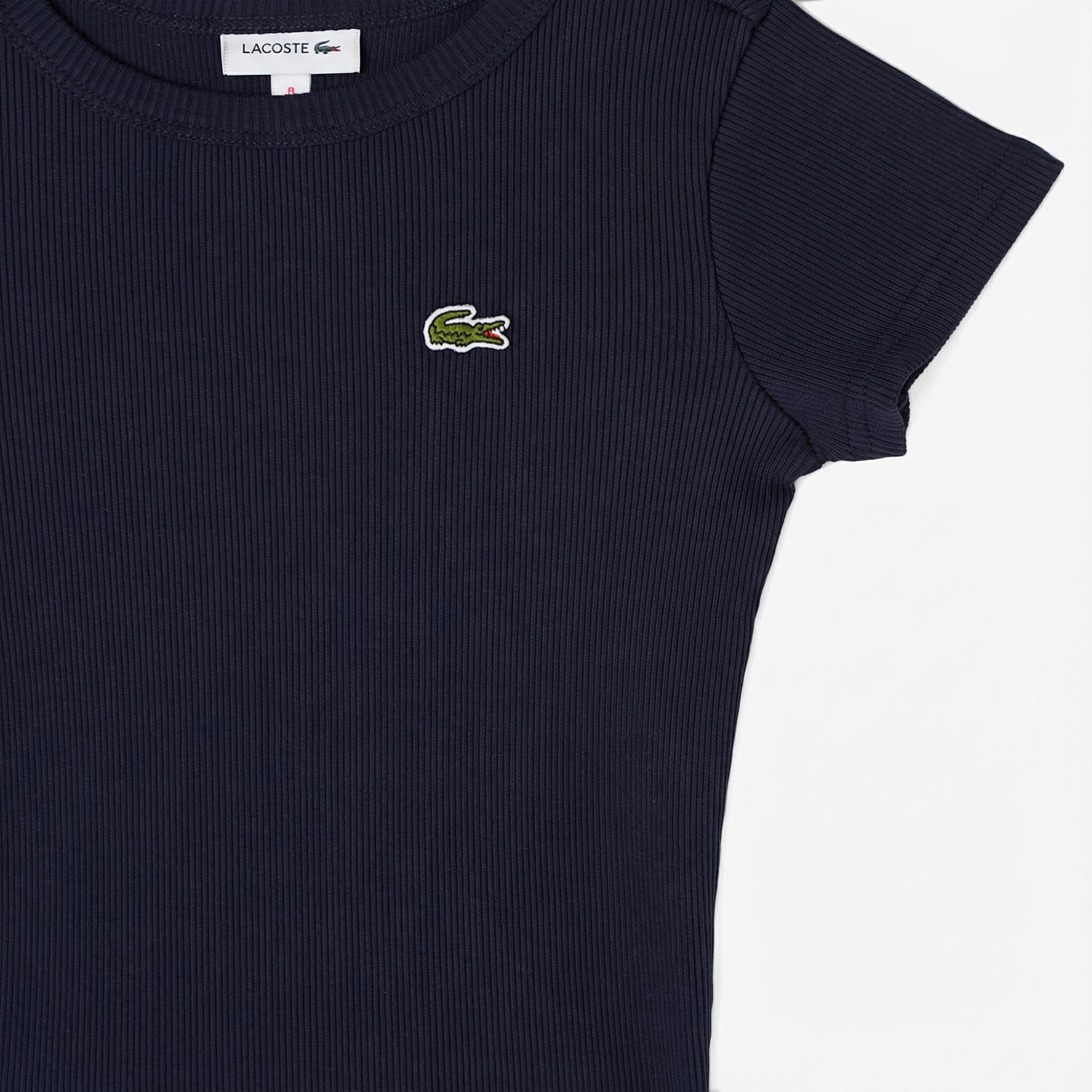 Lacoste Çocuk Bisiklet Yaka Lacivert T-Shirt