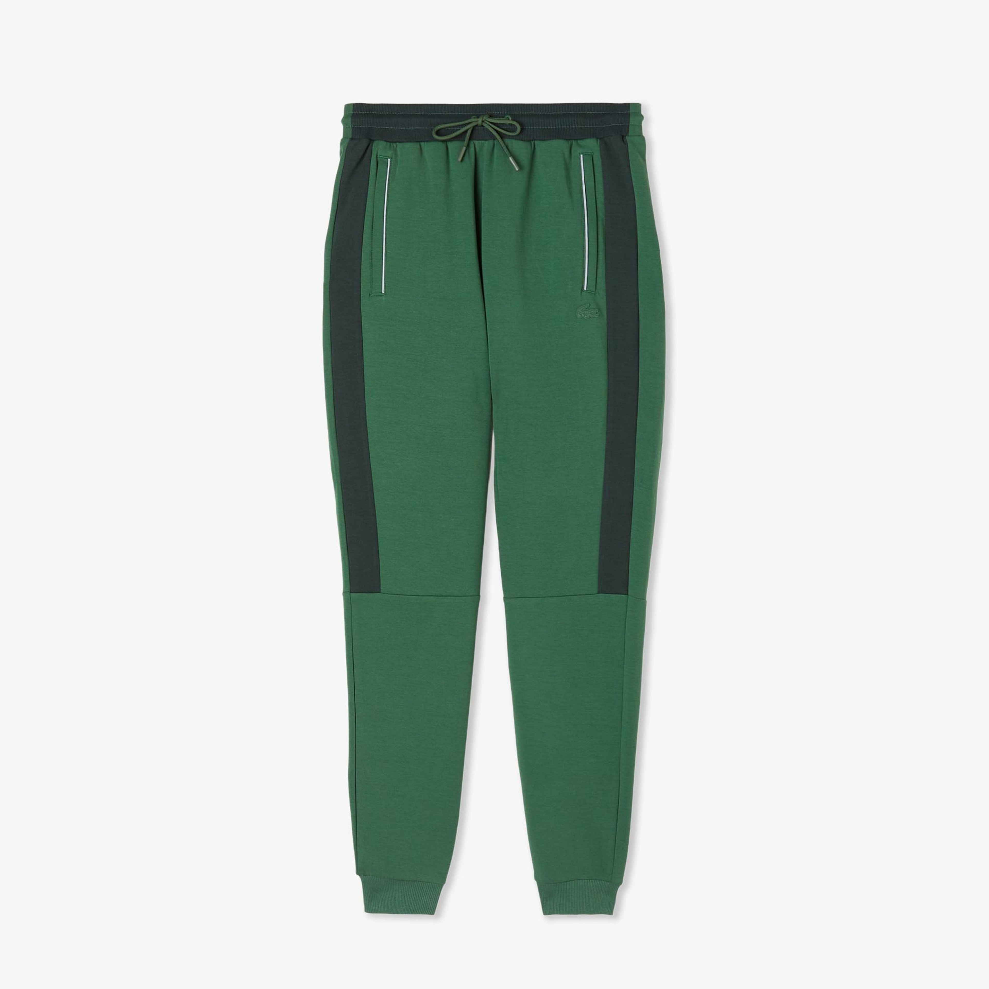 Lacoste Erkek Slim Fit Renk Bloklu Yeşil Eşofman Altı