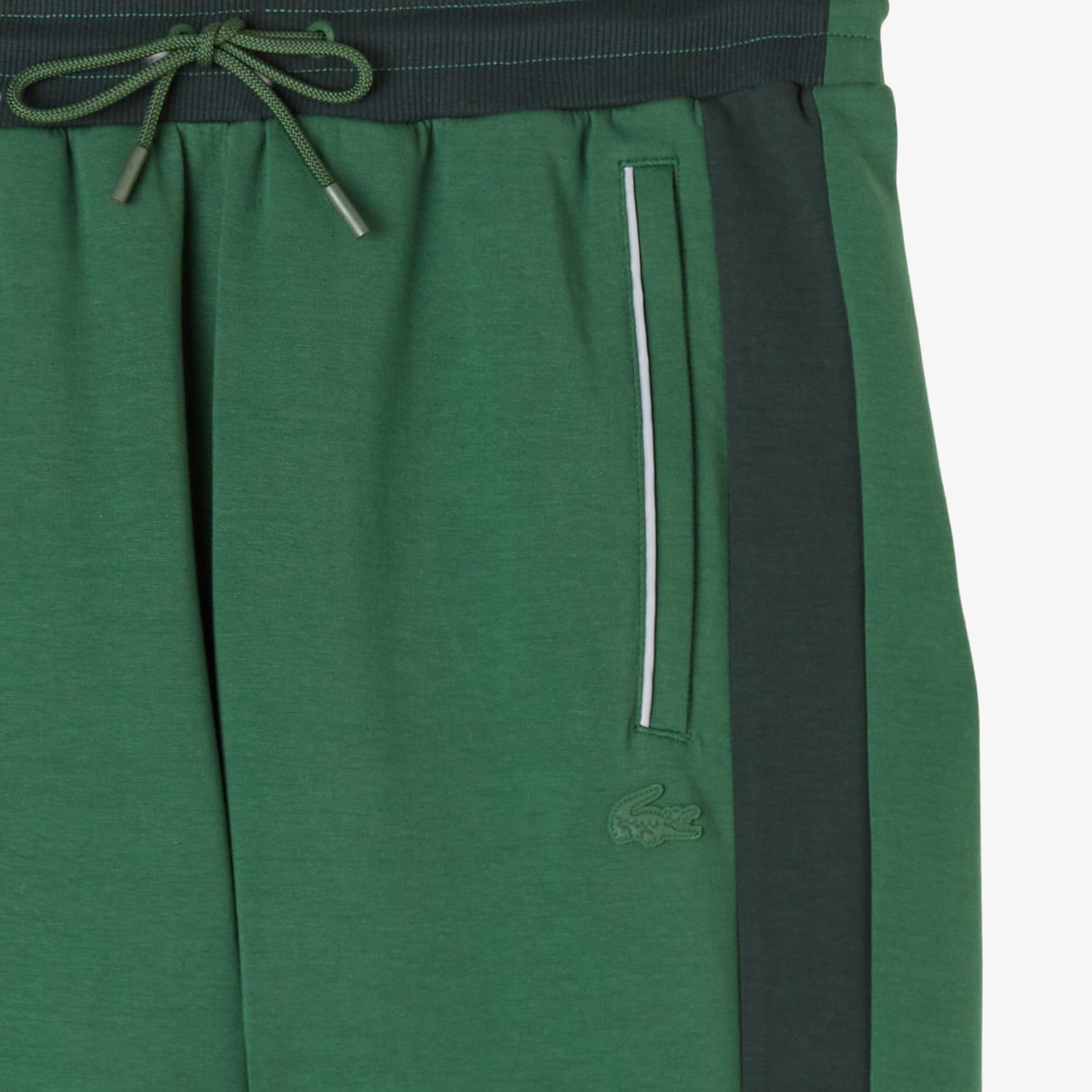 Lacoste Erkek Slim Fit Renk Bloklu Yeşil Eşofman Altı