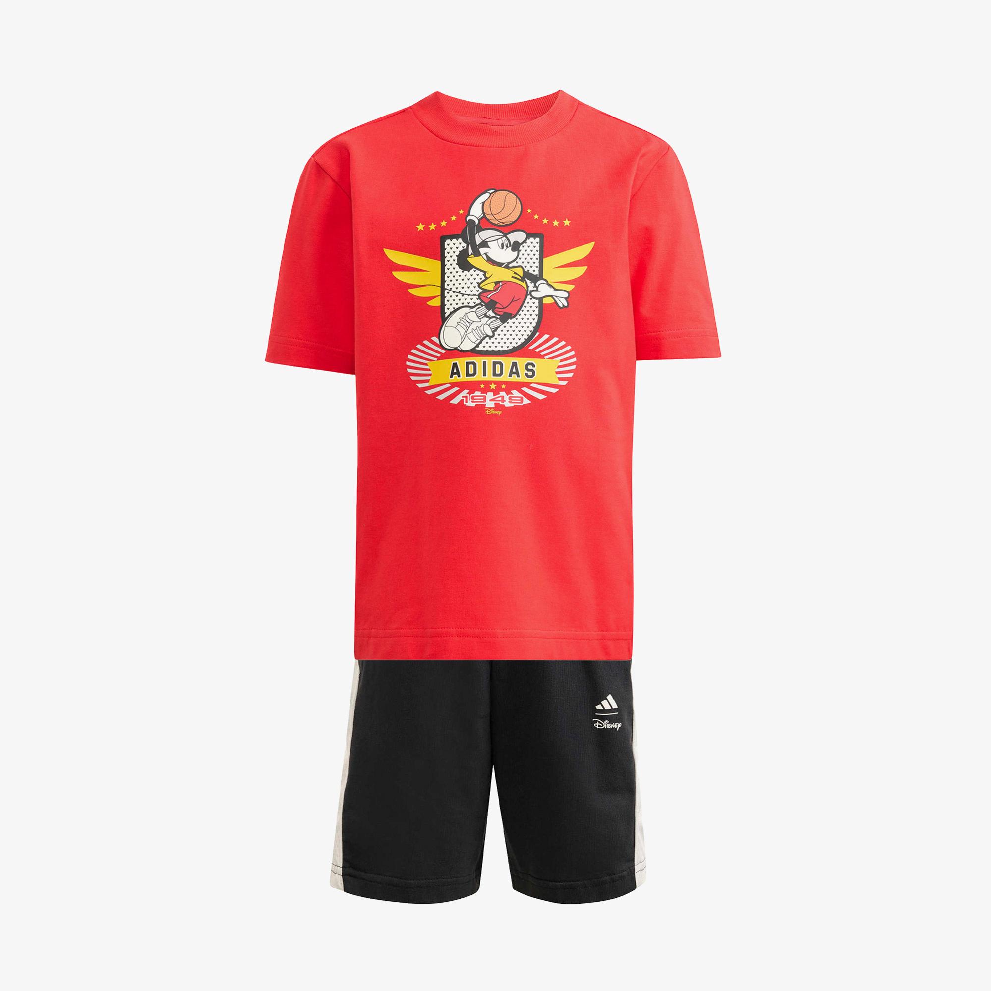 adidas Disney Mickey Mouse Çocuk Kırmızı Eşofman Takımı