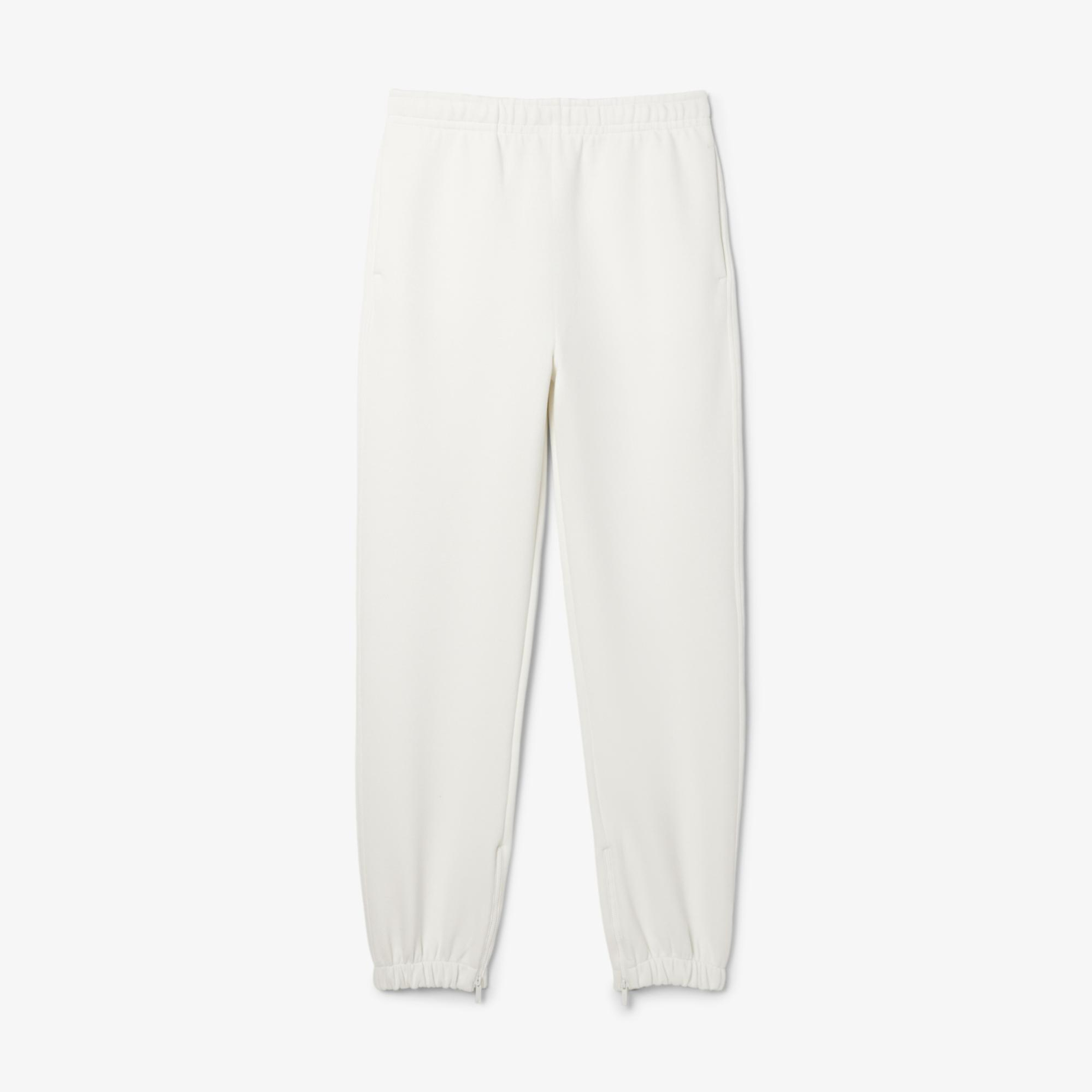 Lacoste Kadın Straight Fit Beyaz Eşofman Altı
