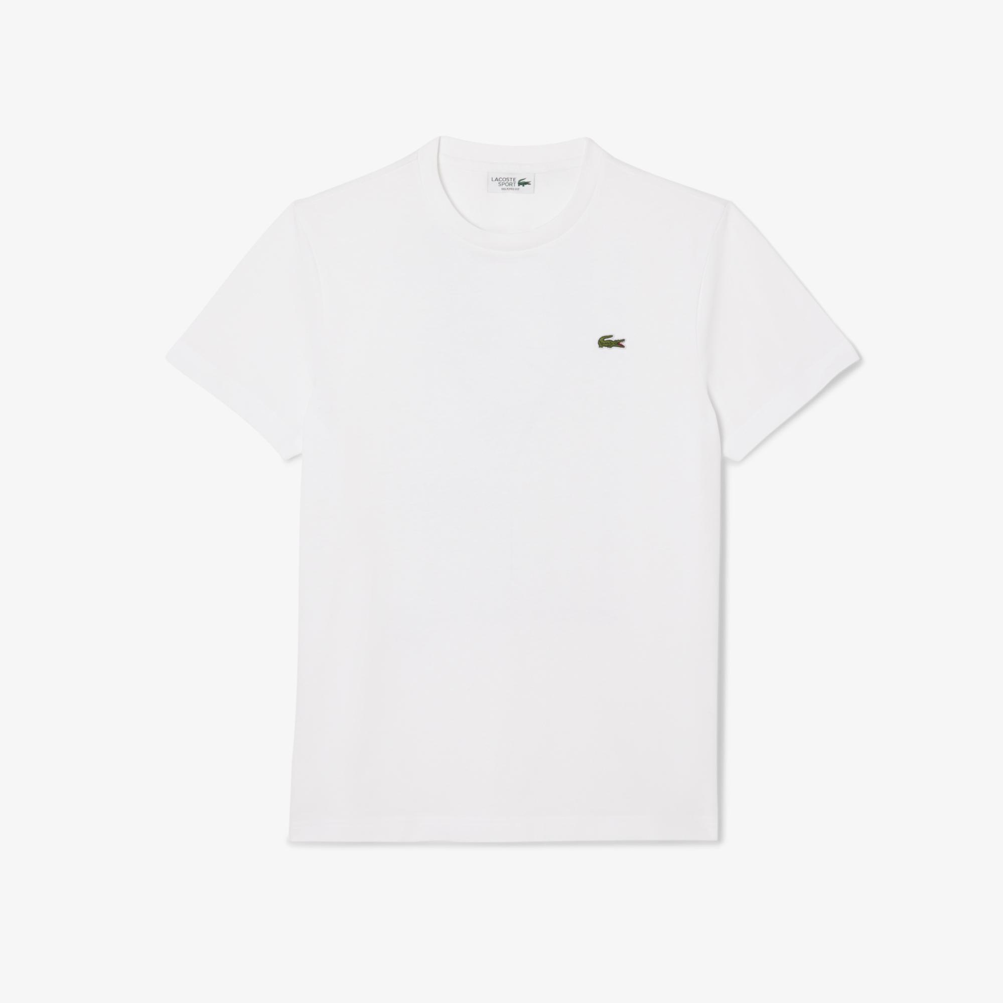 Lacoste x Rolex Paris Unisex Regular Fit Bisiklet Yaka Beyaz T-Shirt