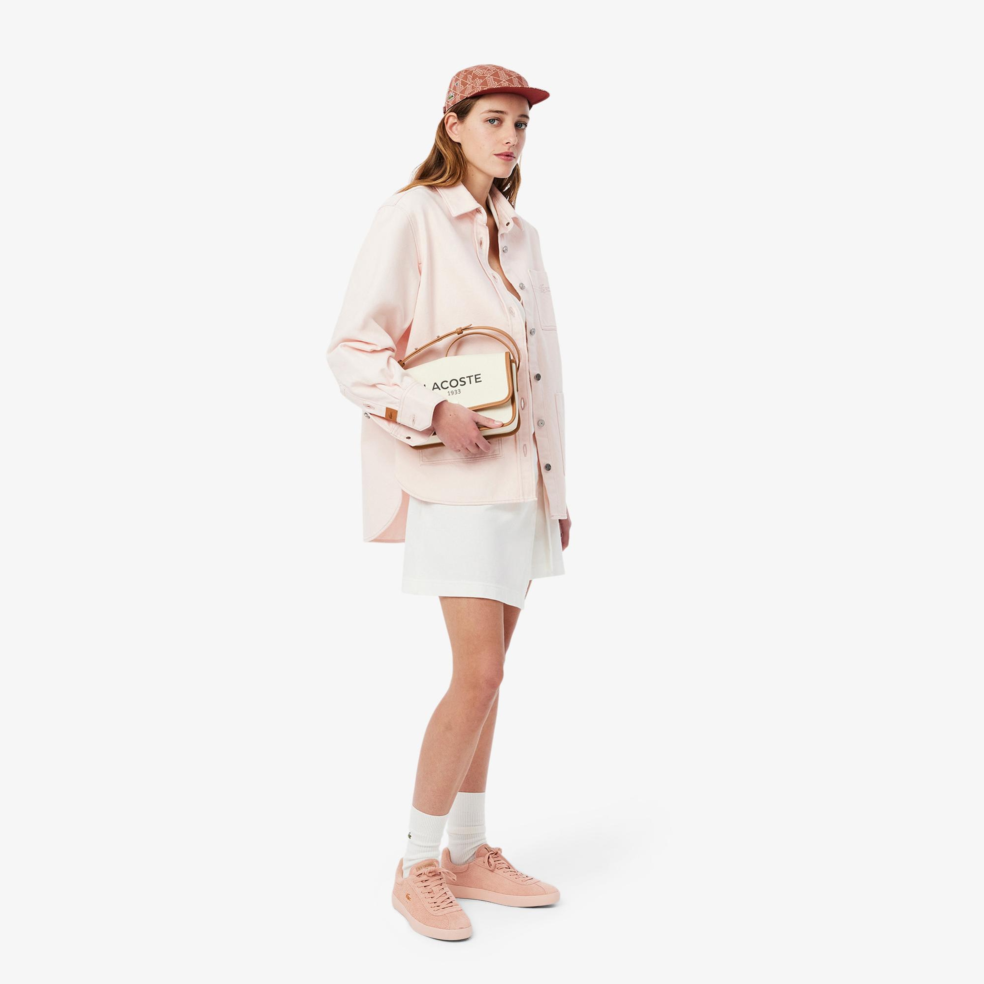 Lacoste Printed Twill Jockey Unisex Kahverengi Şapka