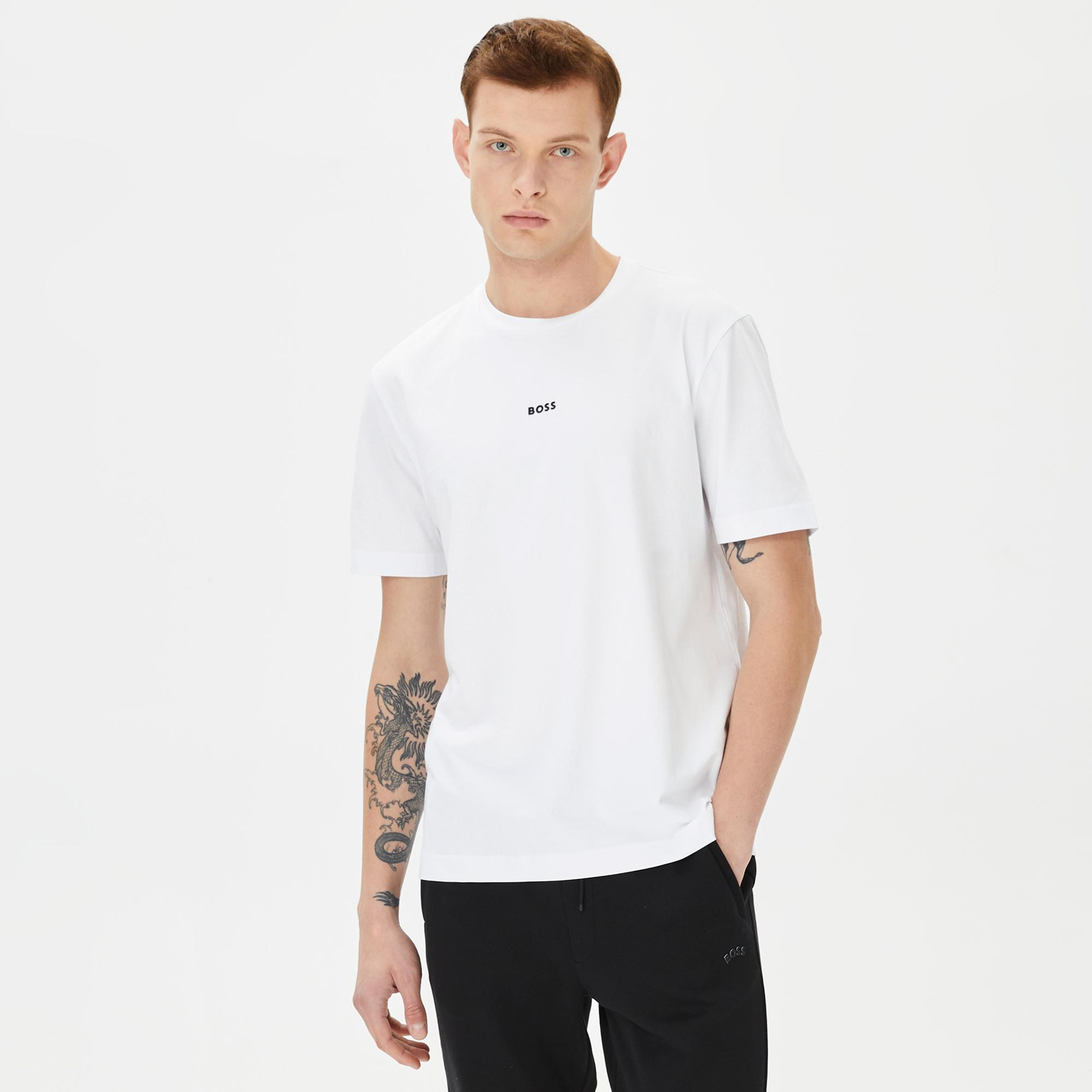 Boss Erkek Beyaz T-Shirt