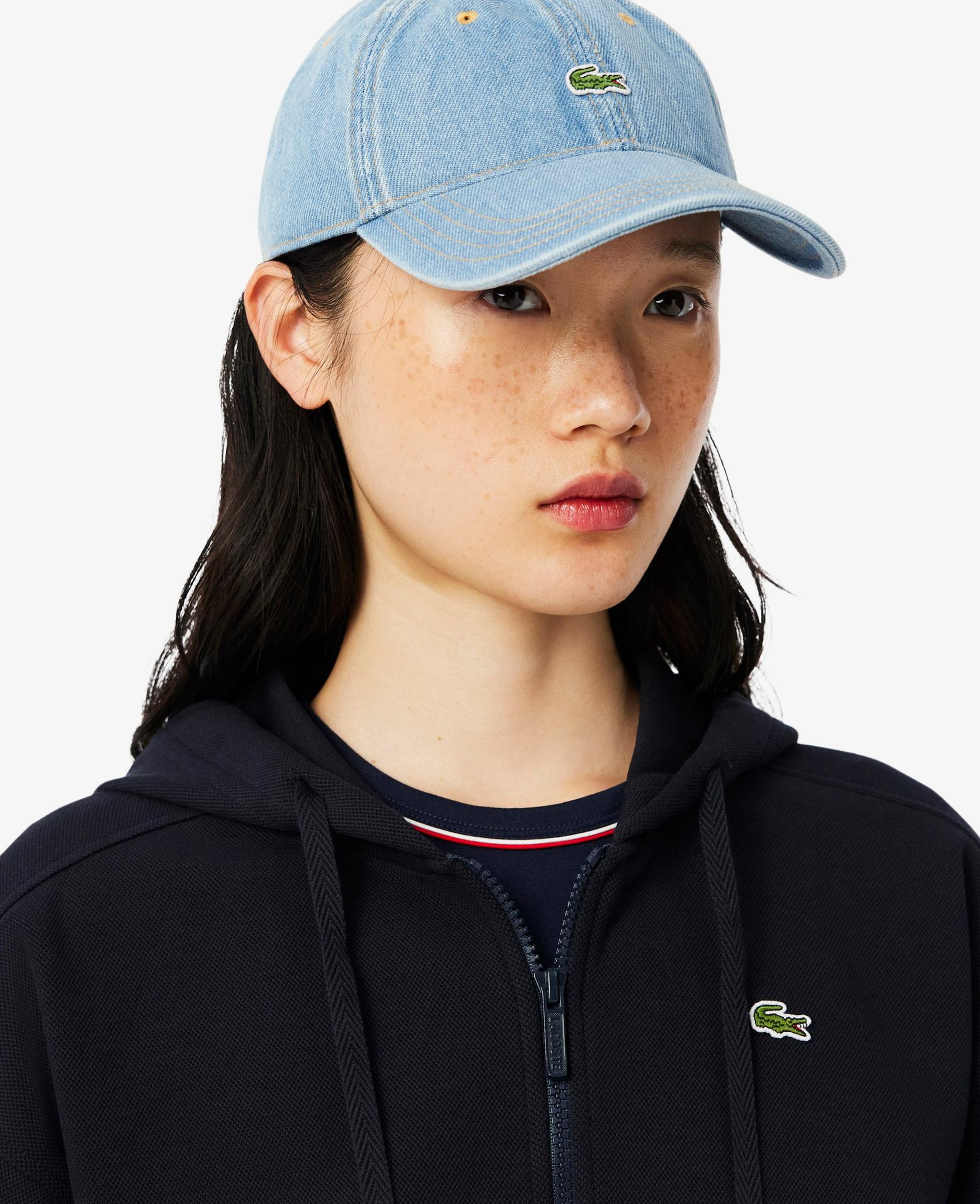 Lacoste Kadın Regular Fit Fermuarlı Lacivert Sweatshirt