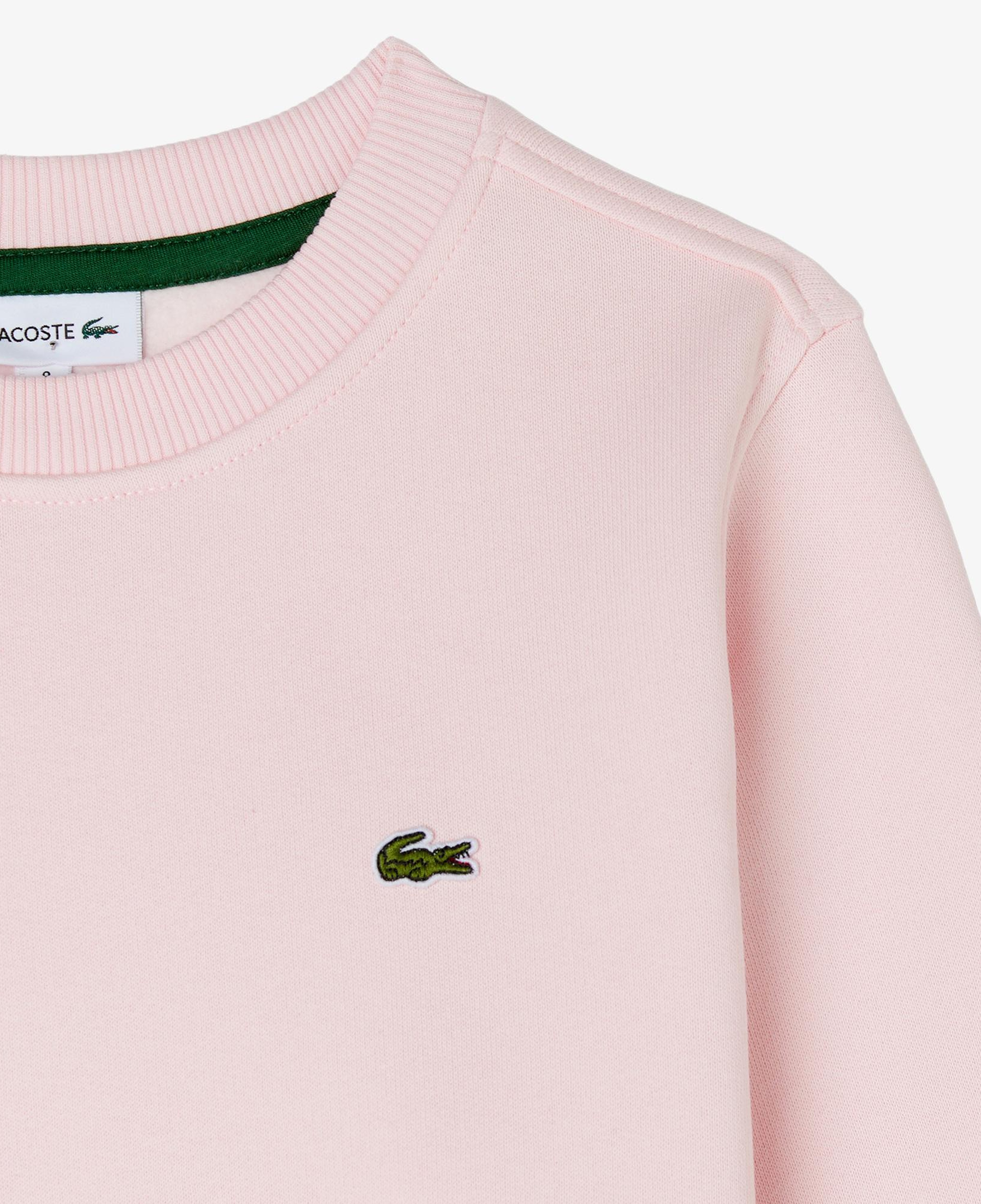 Lacoste Çocuk Bisiklet Yaka Pembe Sweatshirt