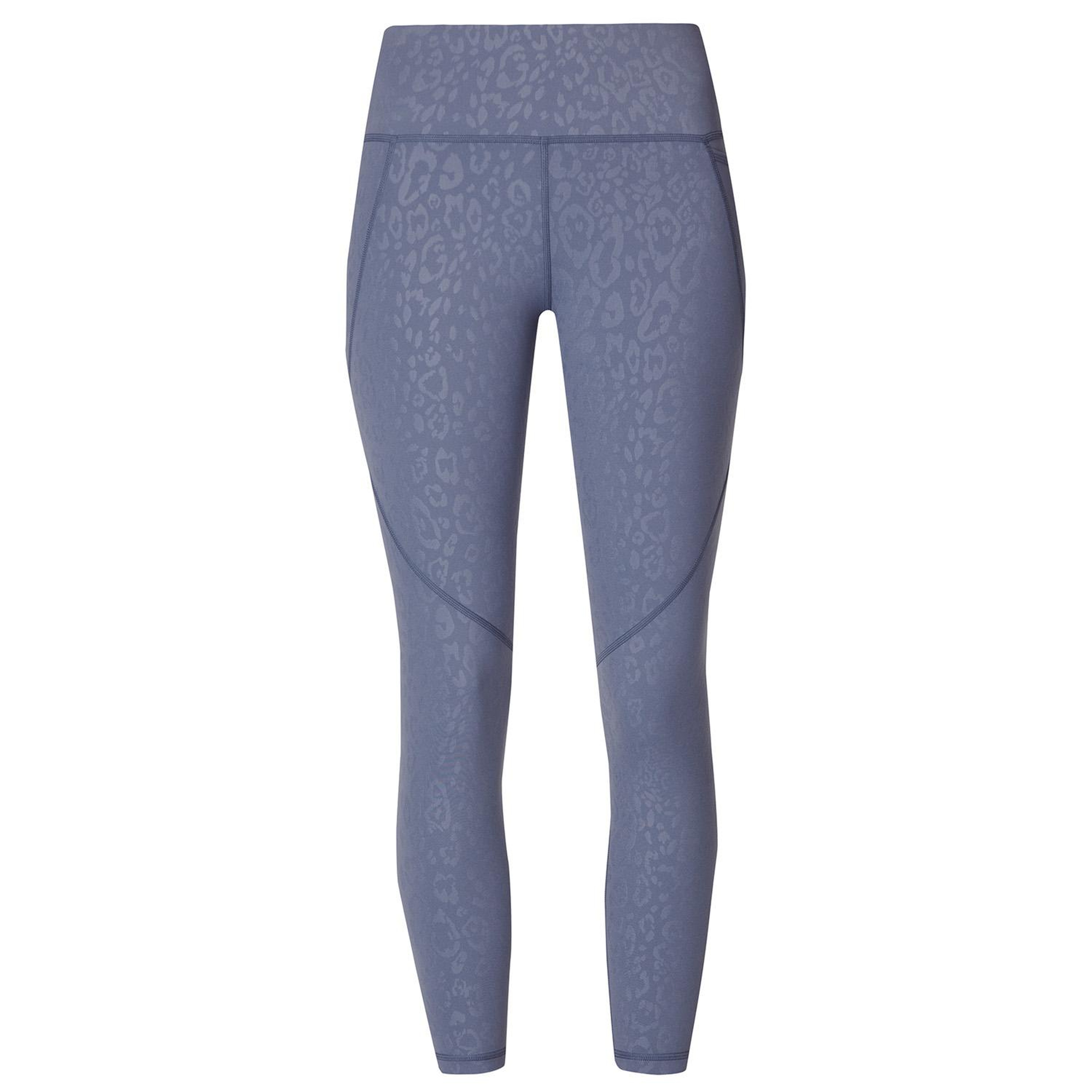 Sweaty Betty Power 7/8 Emboss Workout Legging Kadın Mavi Fitness Tayt