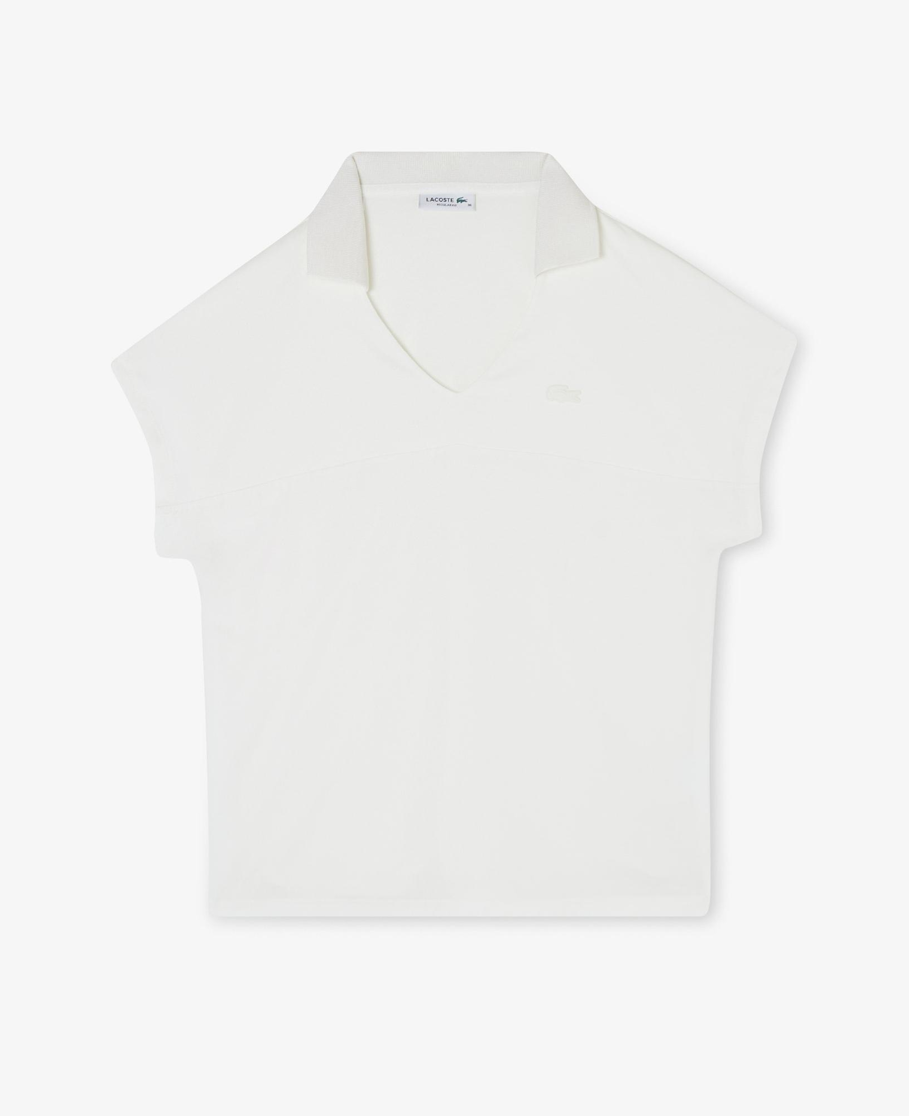 Lacoste Kadın V Yaka Beyaz T-Shirt