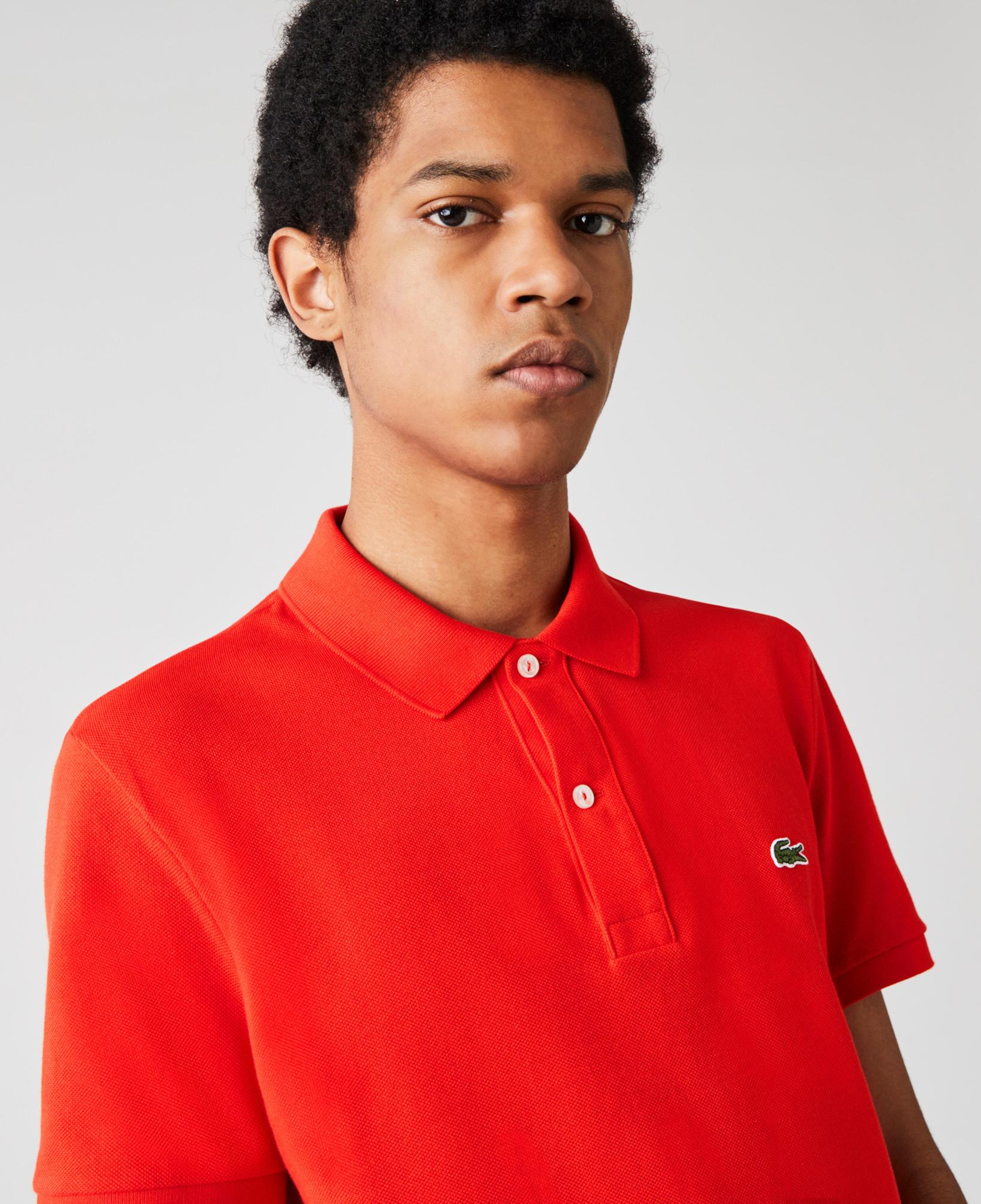 L.12.12 Erkek Slim Fit Kırmızı Polo