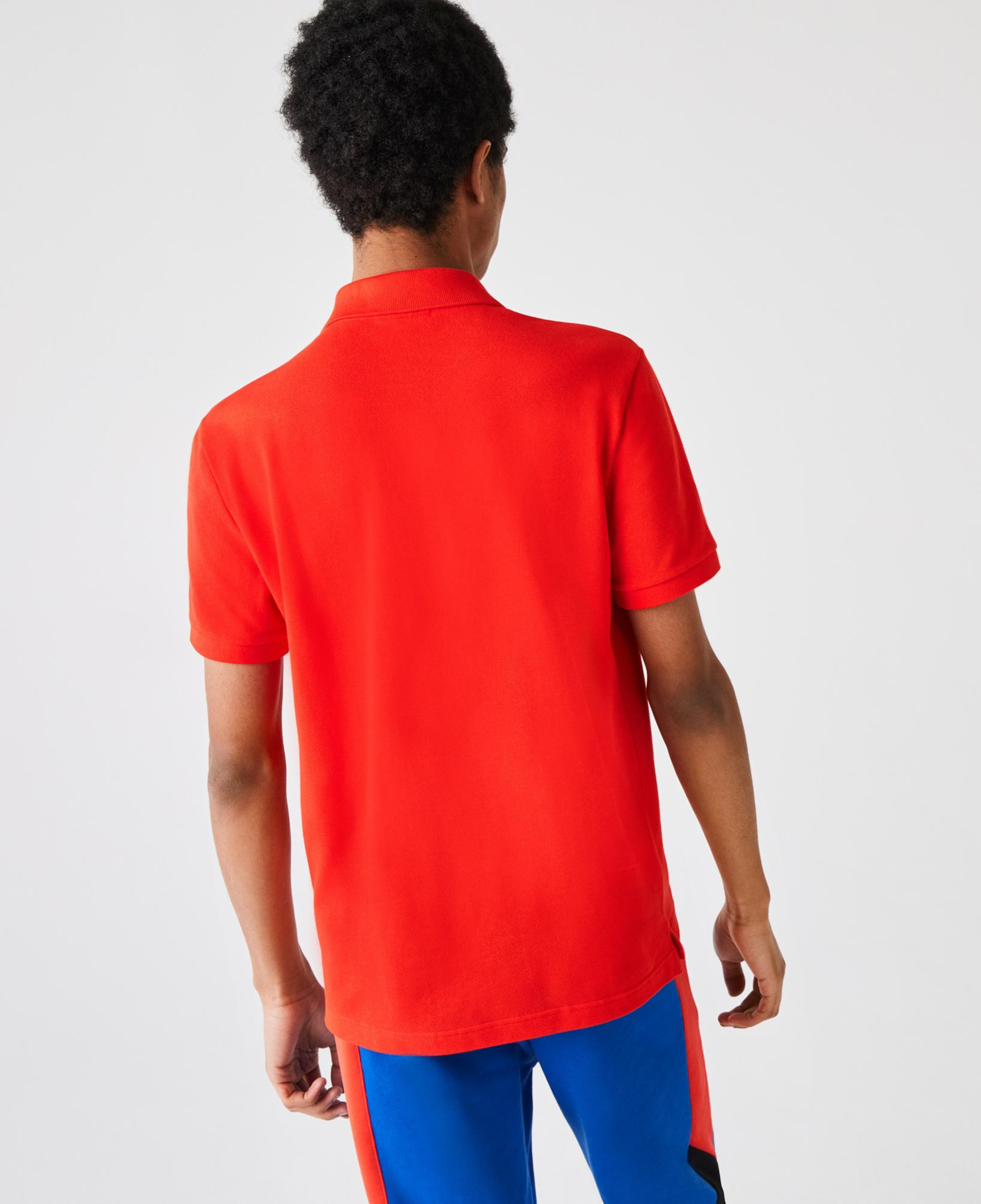 L.12.12 Erkek Slim Fit Kırmızı Polo