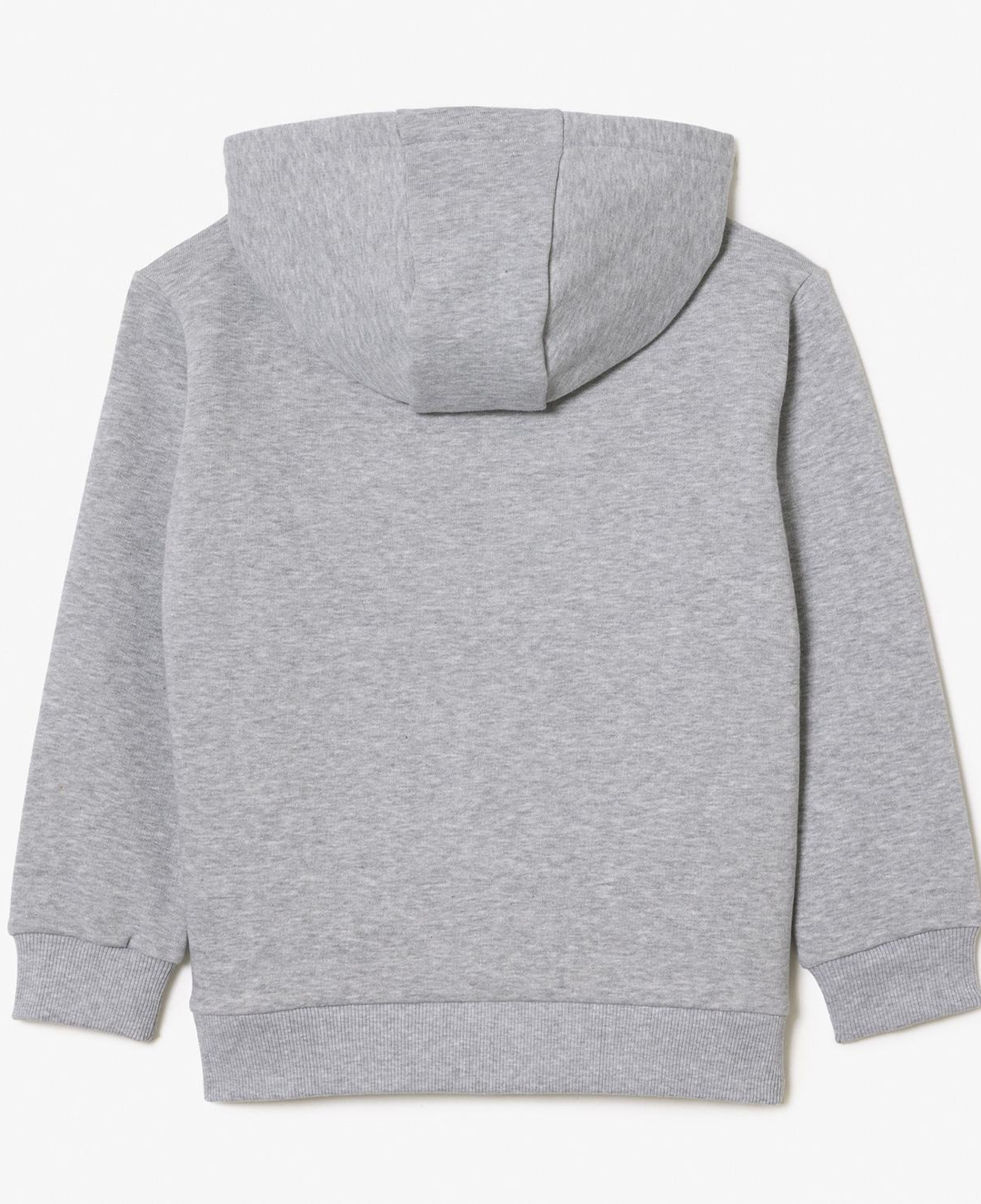 Lacoste Çocuk Kapüşonlu Gri Sweatshirt