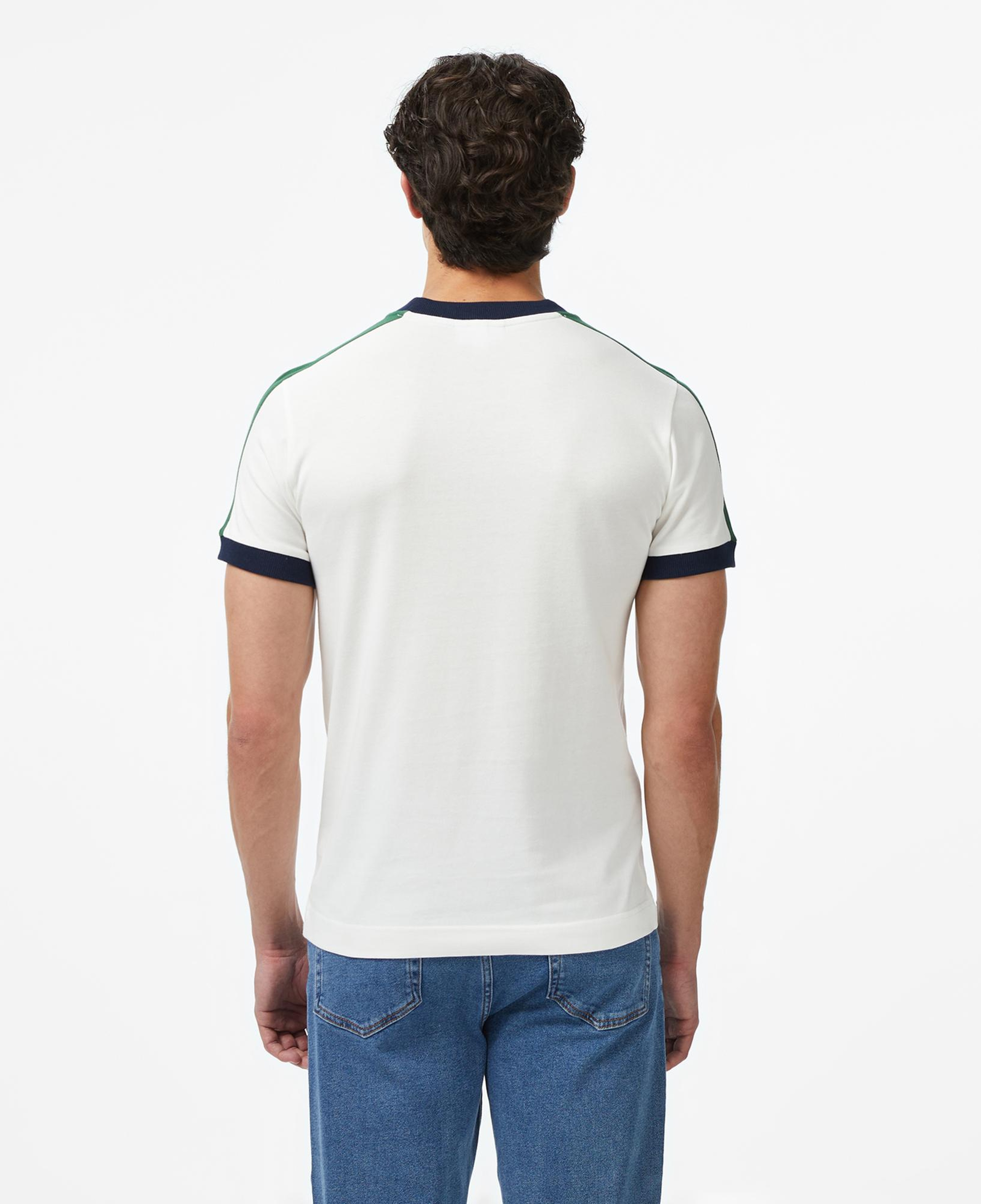 Lacoste Erkek Regular Fit Bisiklet Yaka Beyaz T-Shirt
