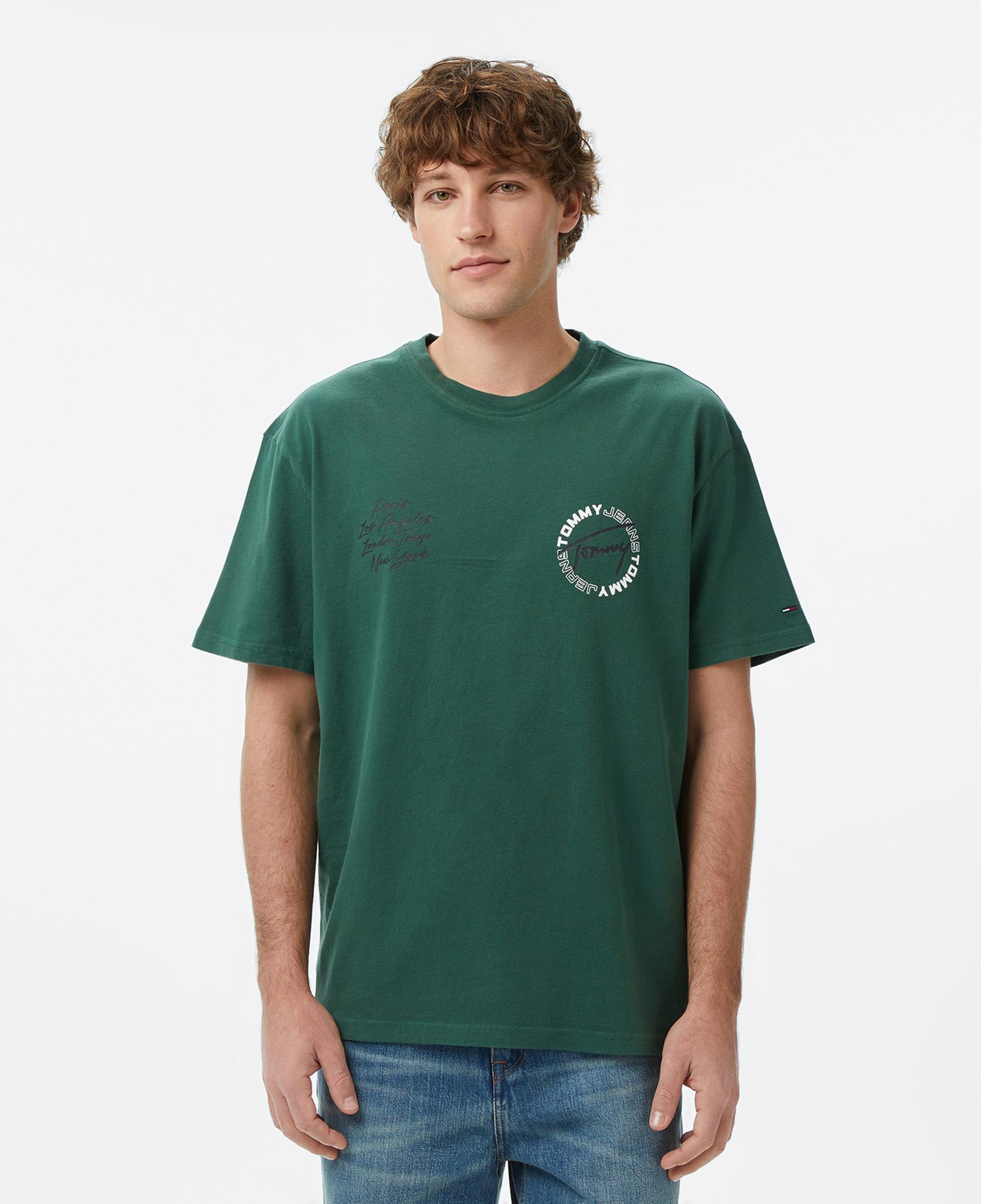 Tommy Hilfiger Signature Erkek Yeşil T-Shirt