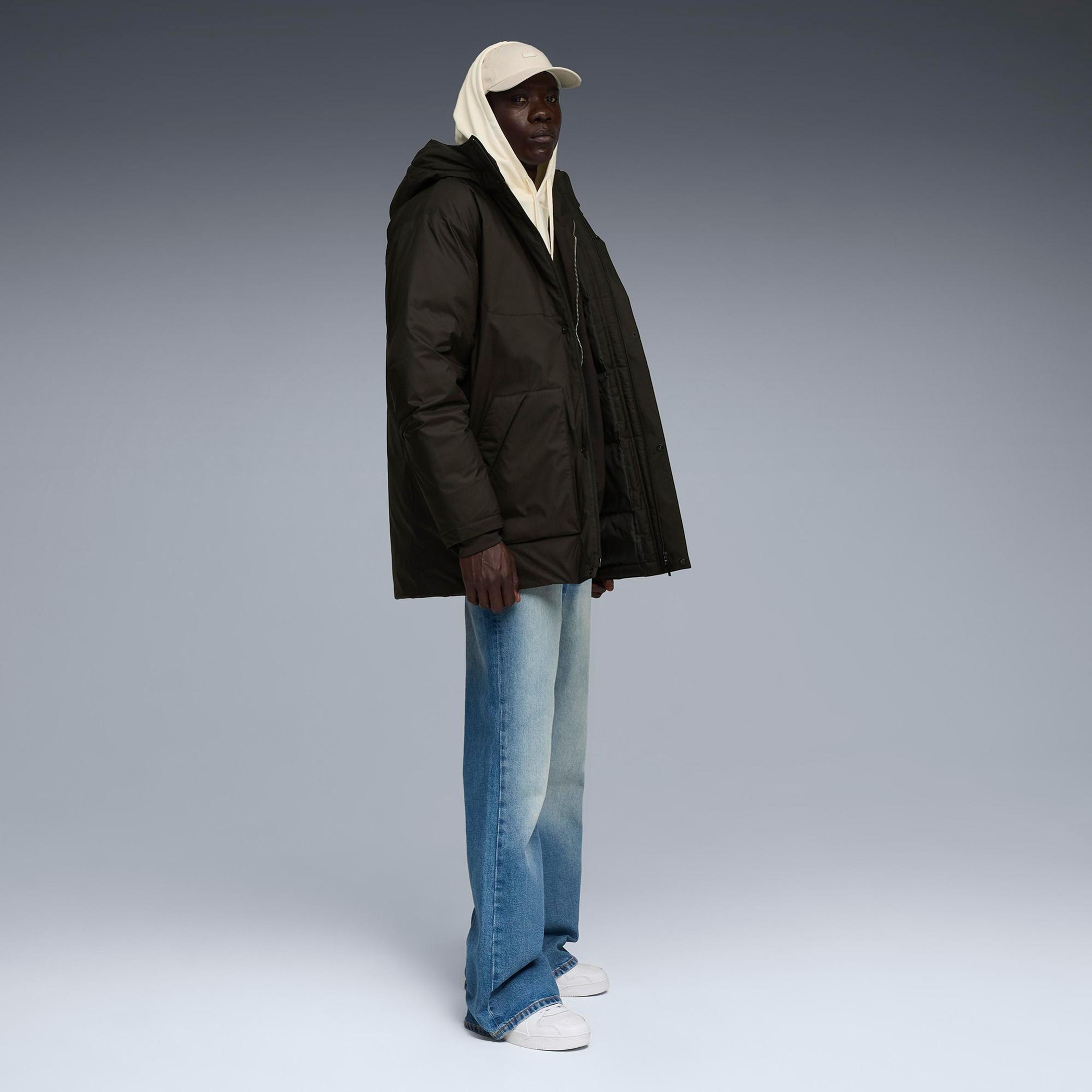 Puma Protective Hooded Down Erkek Siyah Mont