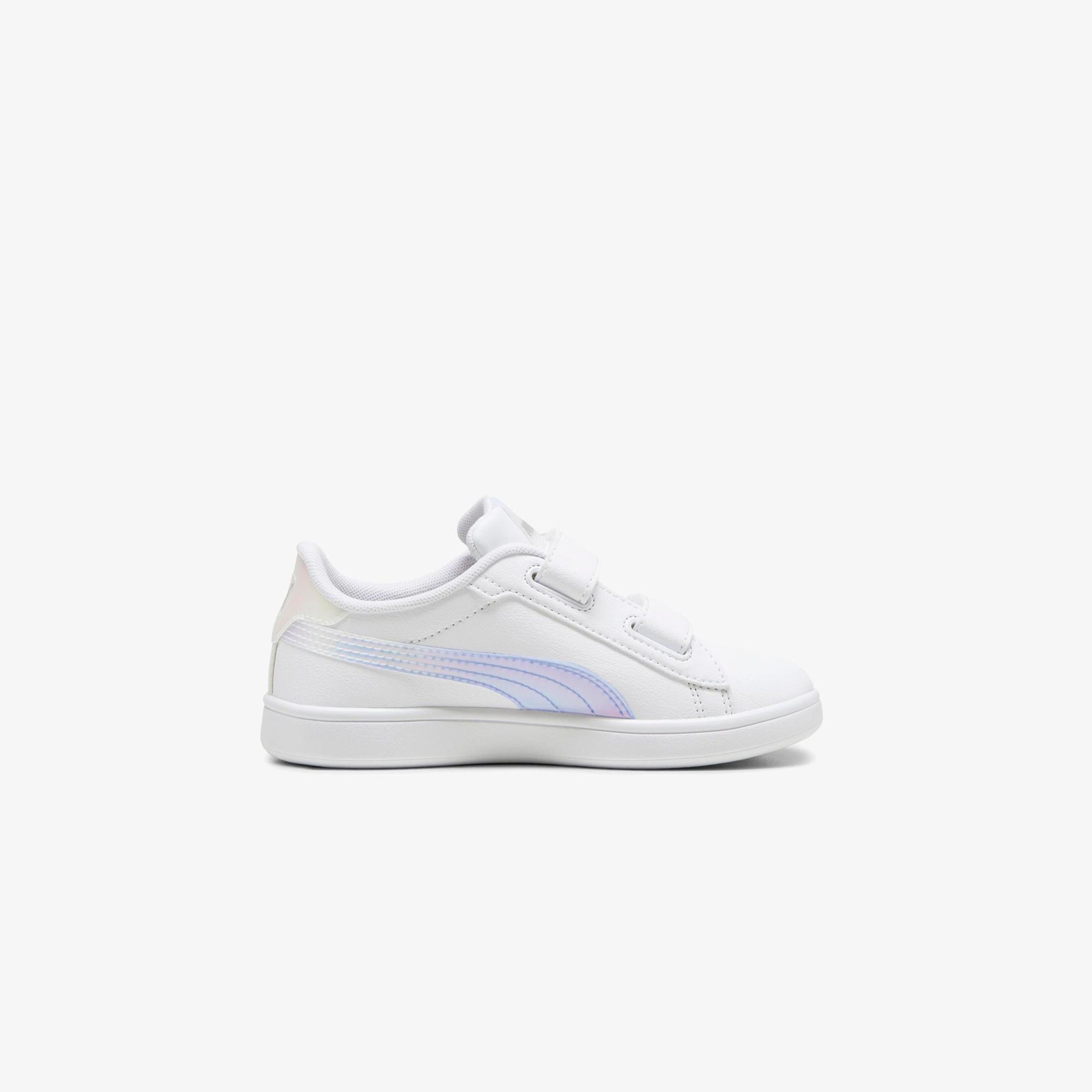 Puma  Smash 3.0 Holo 2.0 V PS Çocuk Beyaz Spor Ayakkabı