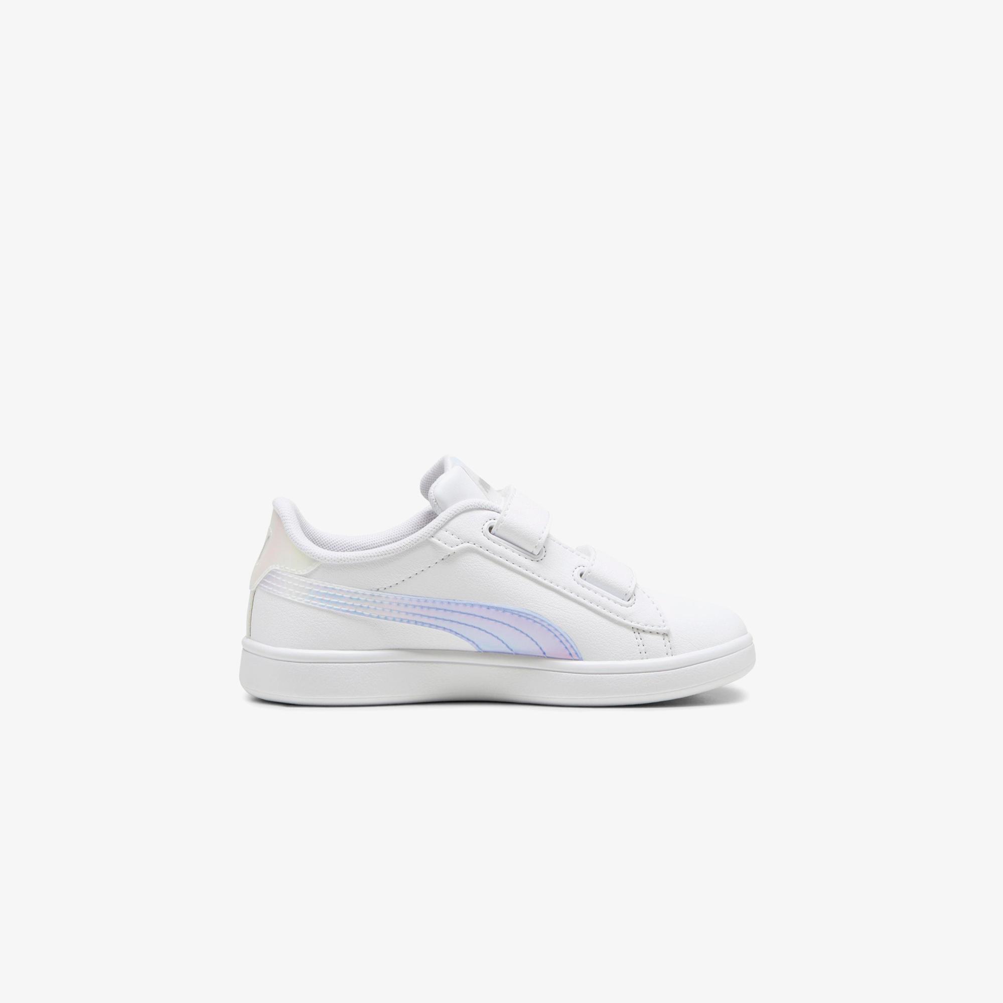Puma Smash 3.0 Holo 2.0 V PS Çocuk Beyaz Spor Ayakkabı