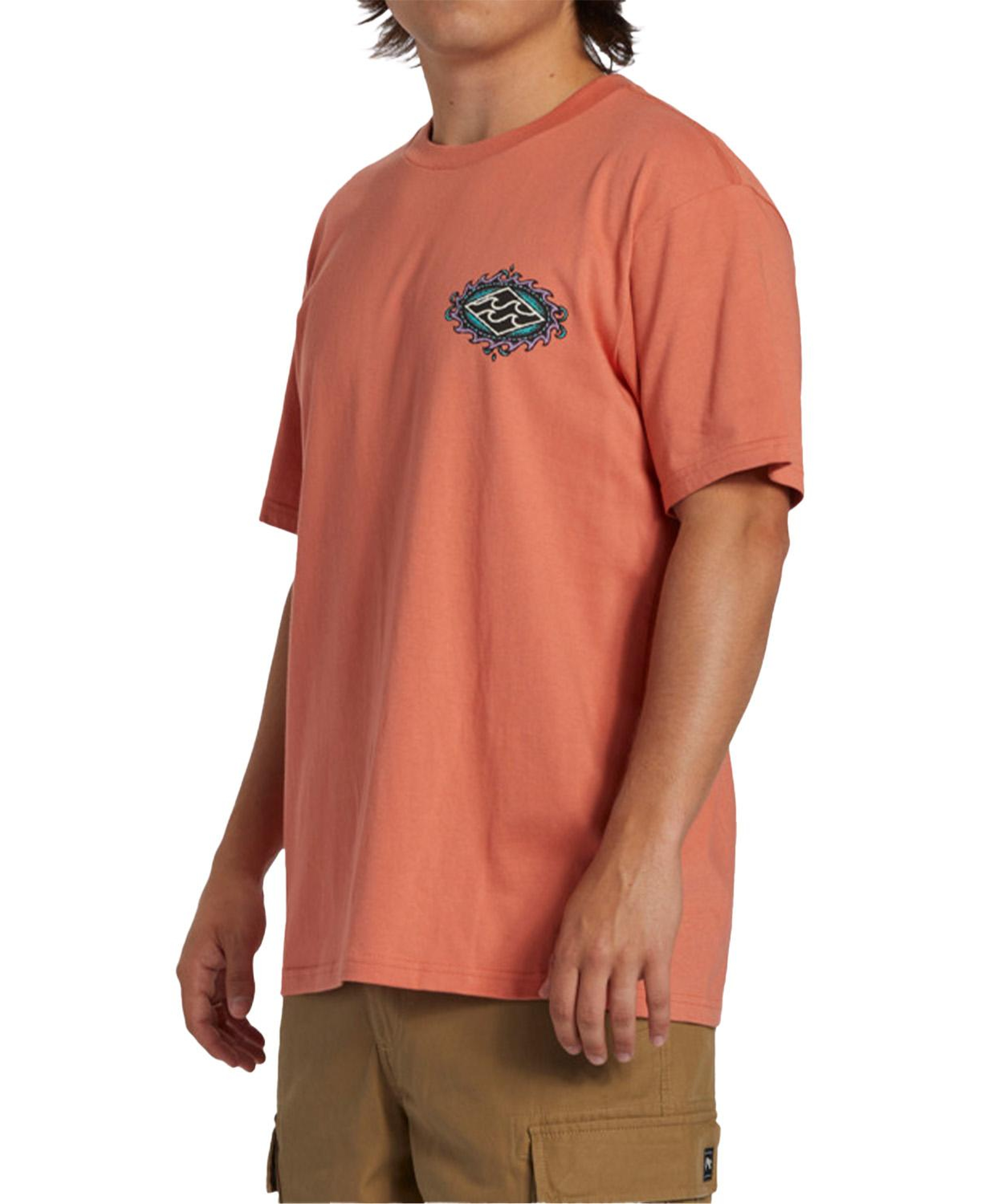 Billabong Crayon Wave Erkek Pembe Tişört